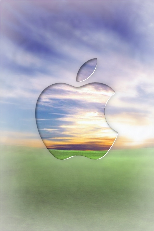 Hd Apple Scenery Logo Iphone 4 Wallpapers - Apple Iphone Logo Summer - HD Wallpaper 