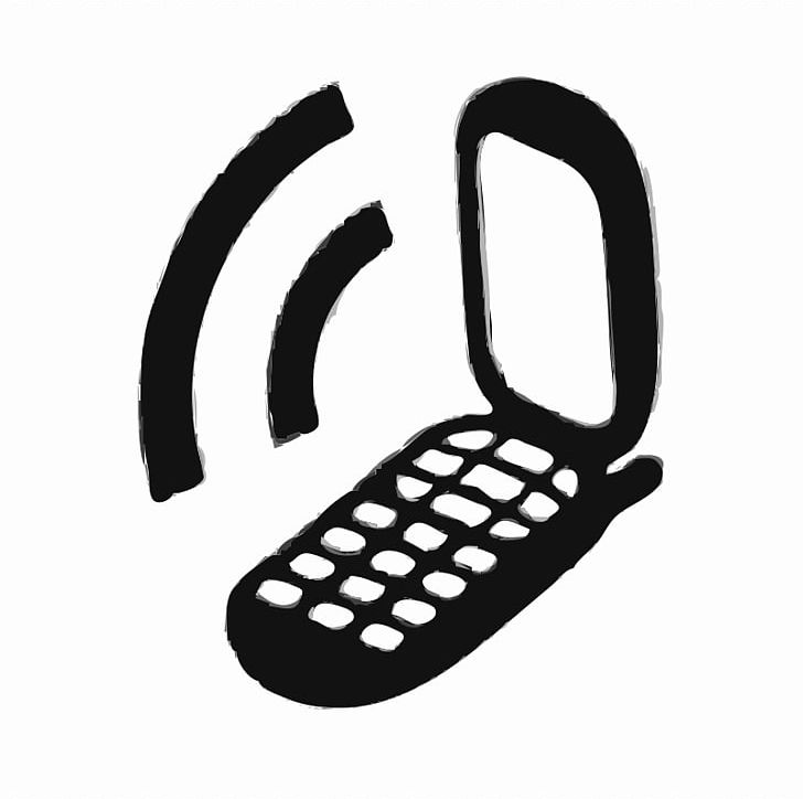 Telephone Favicon Png, Clipart, Black And White, Computer - Flip Phone Clipart Black And White - HD Wallpaper 