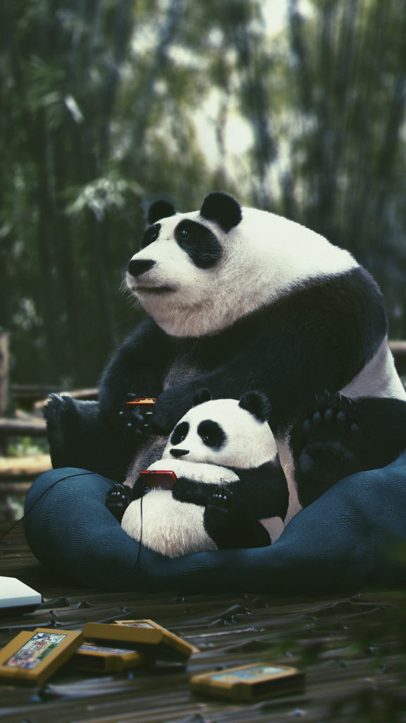 Cool Phone Wallpaper For Mobile - Full Hd Panda - HD Wallpaper 