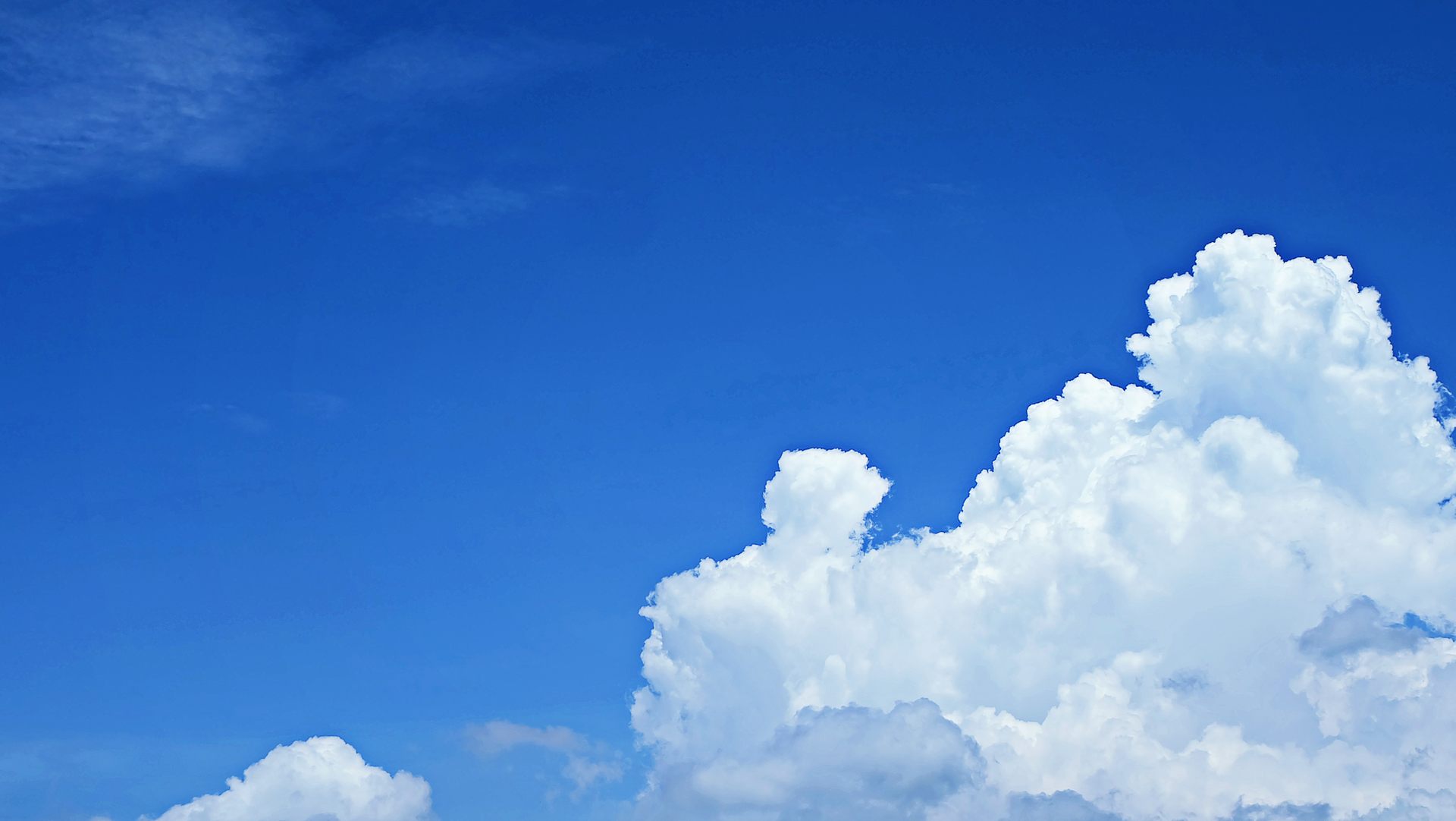 Beautiful Blue Sky Wallpaper 1920p - Blue Sky Nimbus Clouds Hd - HD Wallpaper 