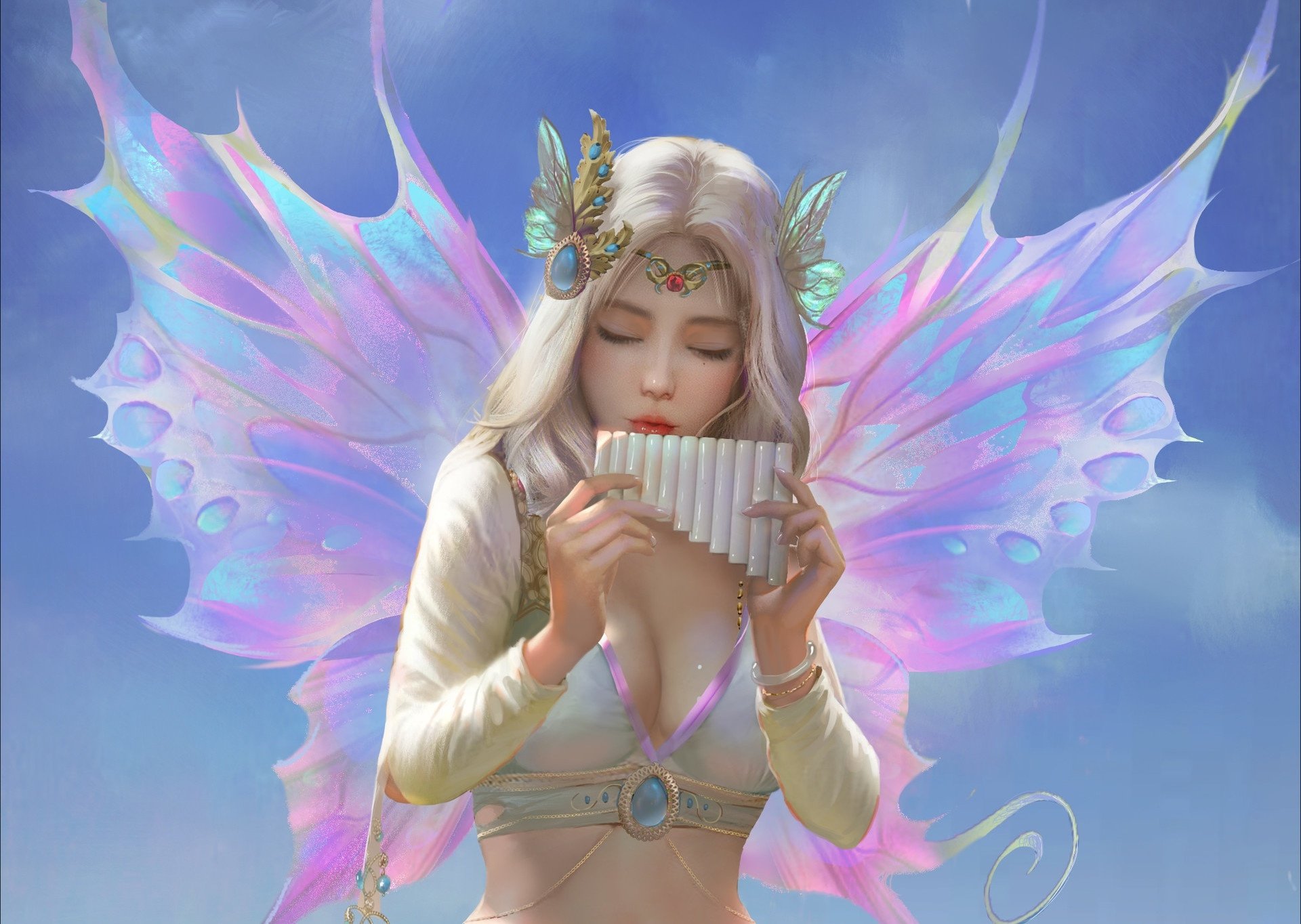 Beautiful Fantasy Fairy Art - HD Wallpaper 
