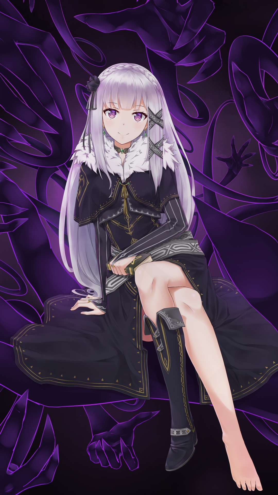 Anime Demon Girl With White Hair - 1080x1920 Wallpaper Anime Demon Girl With White Hair - 1080x1920 Wallpaper
