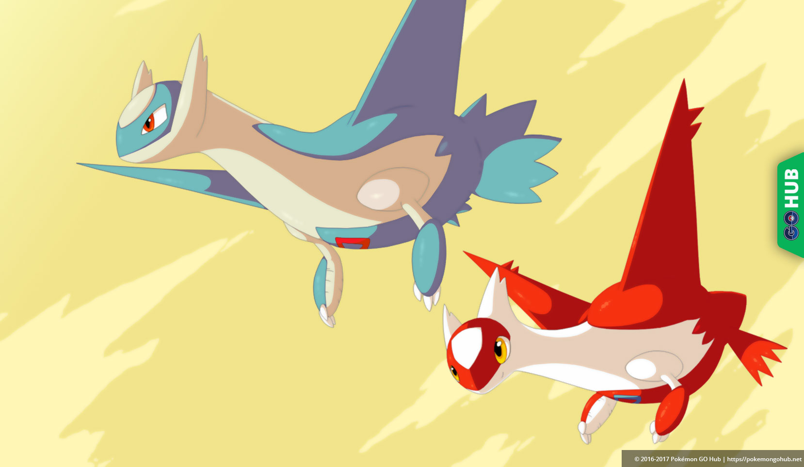 Latios And Latias - HD Wallpaper 
