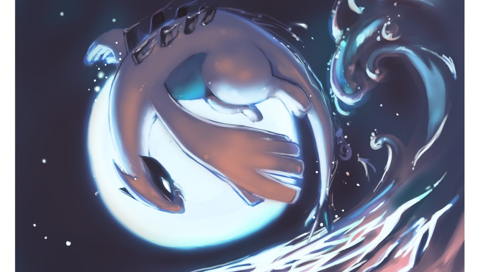 Lugia, Pokemon Desktop Background - Lugia Moon - HD Wallpaper 