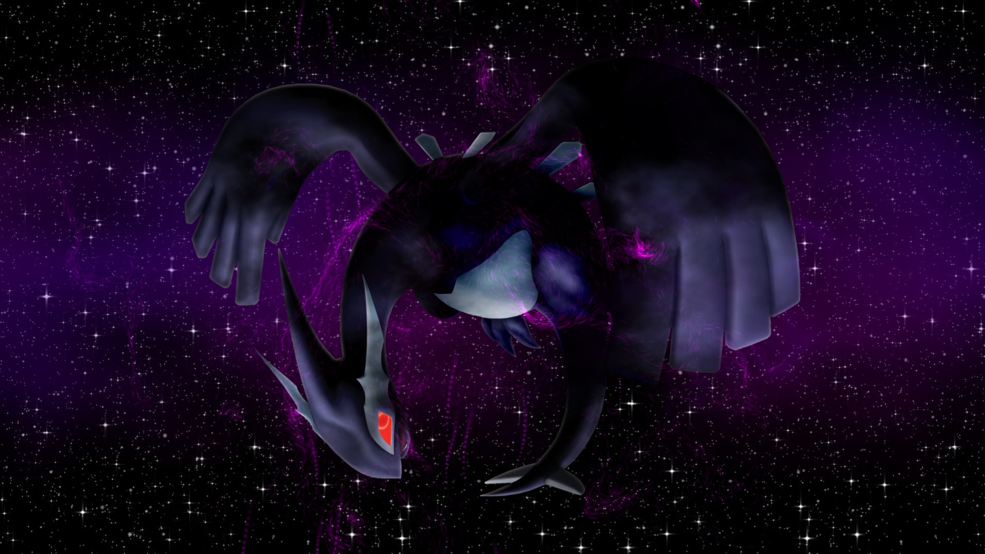 Shadow Lugia - HD Wallpaper 