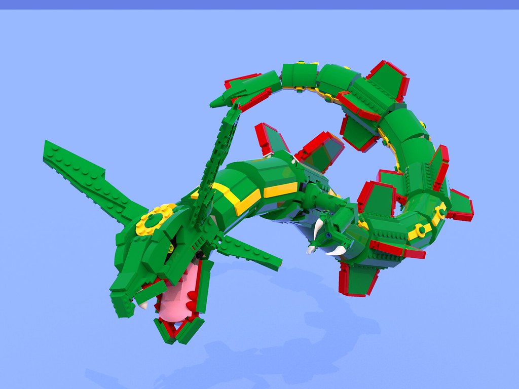 Rayquaza Lego - HD Wallpaper 