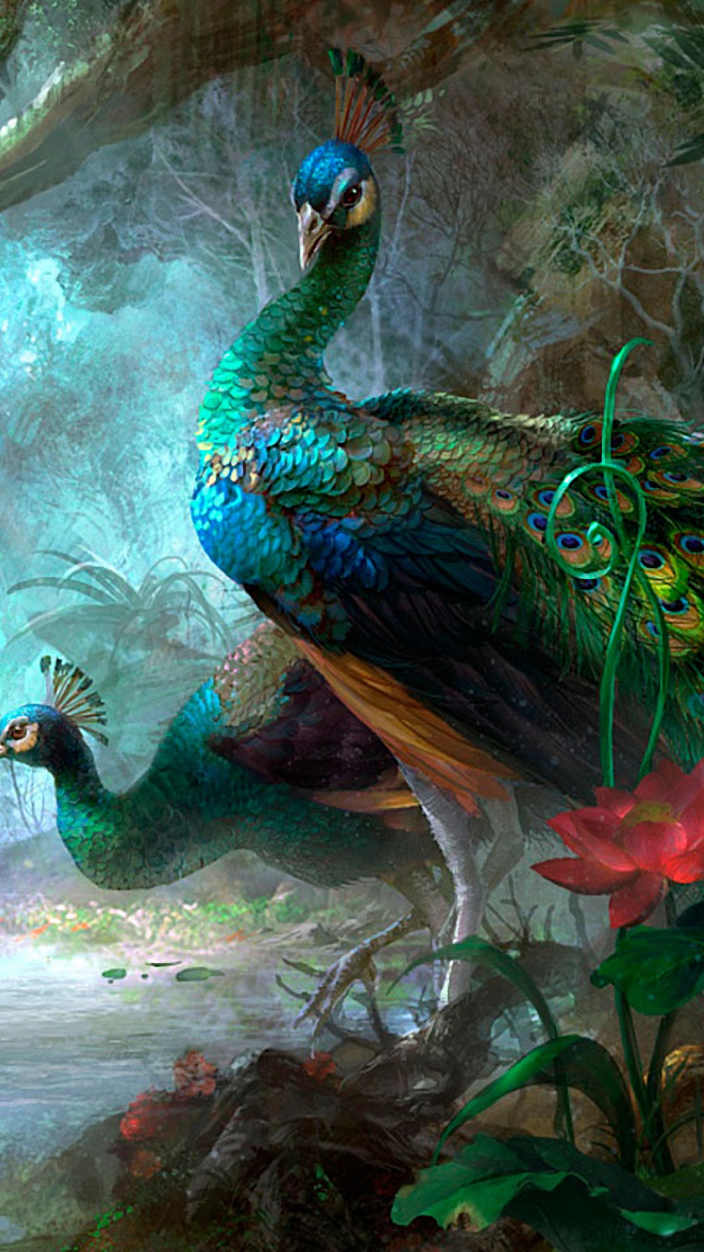 Hd Painted Peacocks Samsung Galaxy Wallpapers - Samsung Galaxy Wallpaper Hd For Mobile - 1440x2560 Wallpaper Hd Painted Peacocks Samsung Galaxy Wallpapers - Samsung Galaxy Wallpaper Hd For Mobile - 1440x2560 Wallpaper