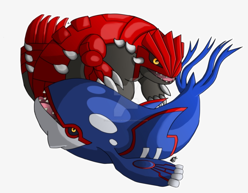 Groudon Transparent Kyogre - Kyogre And Groudon Png - HD Wallpaper 