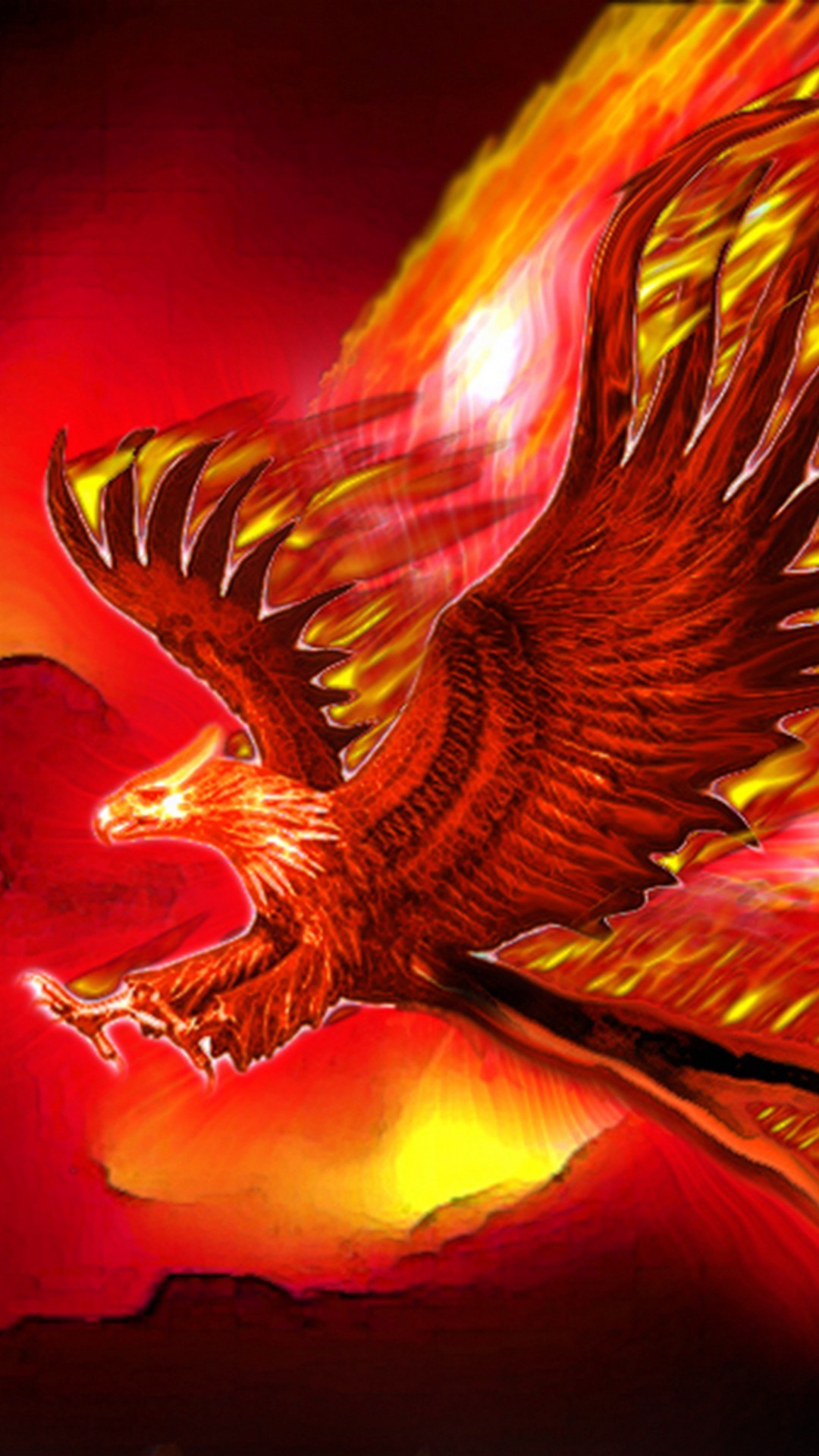 Mobile Wallpapers Phoenix Bird Images With Image Resolution - Phoenix Bird Wallpapers For Mobile - HD Wallpaper 