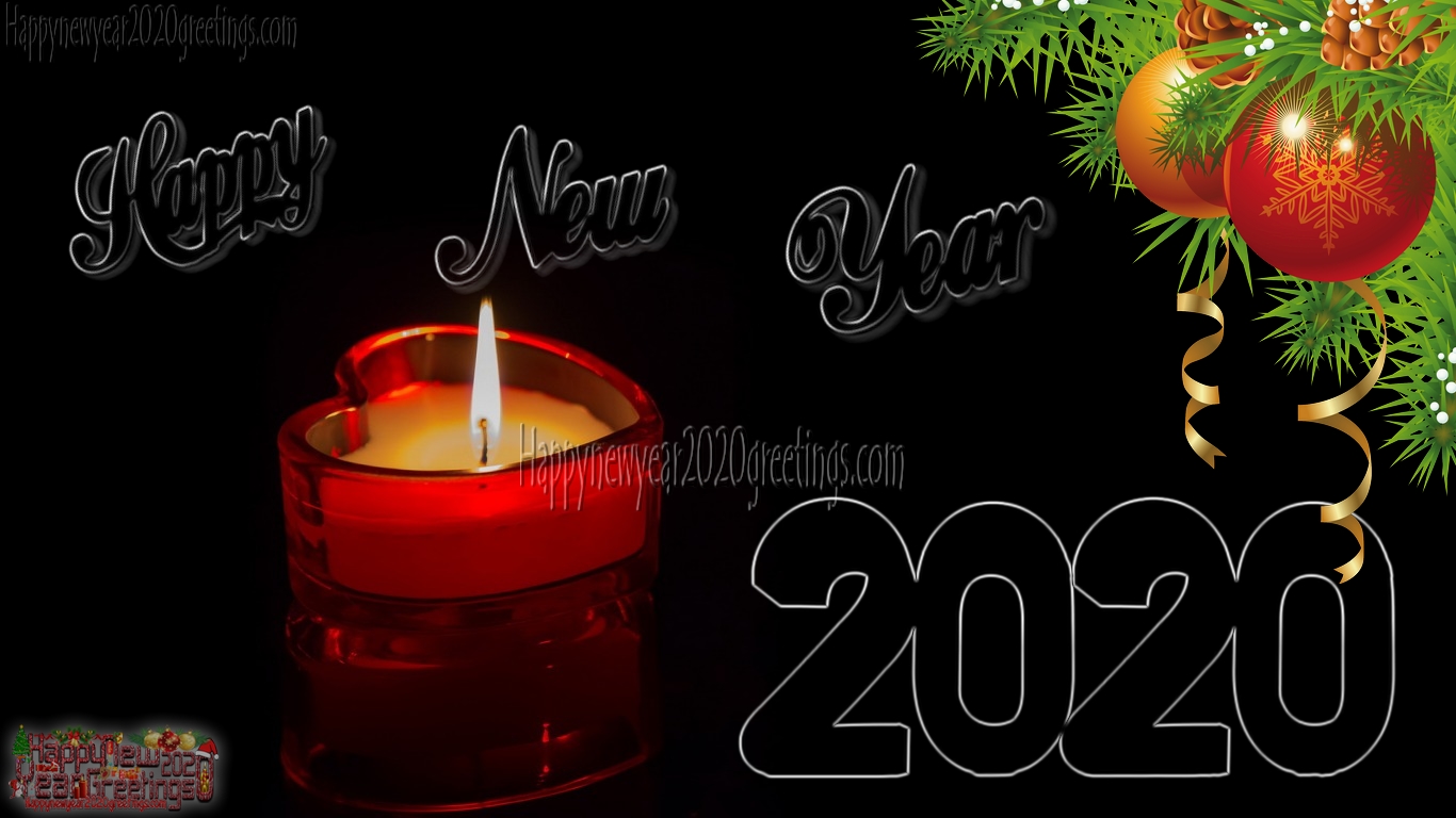 New Year 2020 1080p Hd Wallpaper Download Free - Christmas & New Year Greetings - HD Wallpaper 