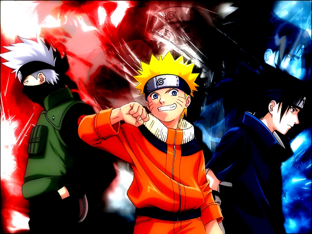 Desktoomputer Naruto Shippuden - Naruto And Kakashi And Sasuke - HD Wallpaper 