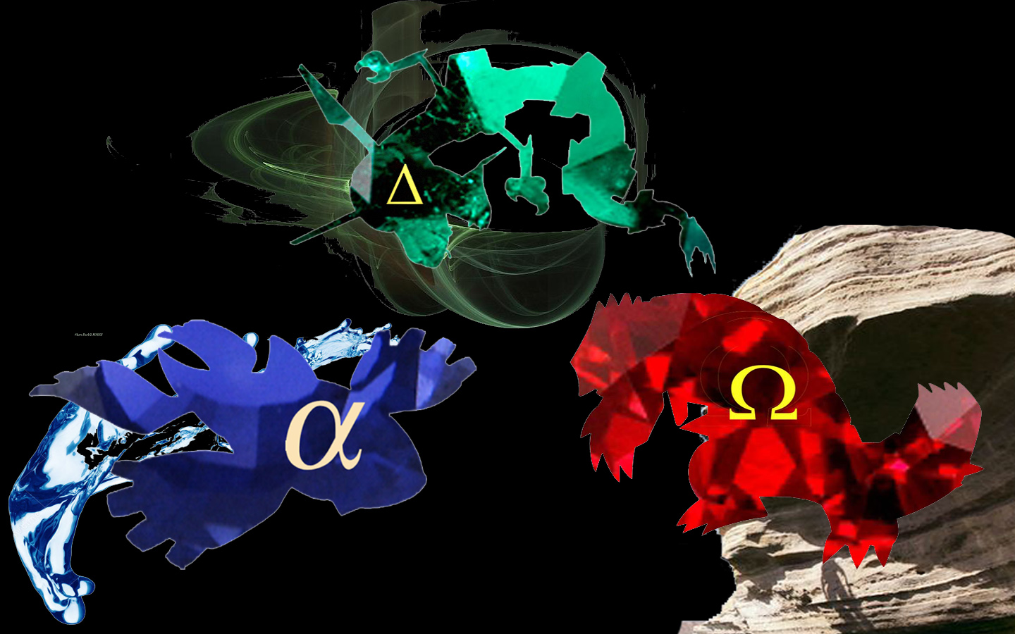 De Groudon Kyogre Et Rayquaza - HD Wallpaper 