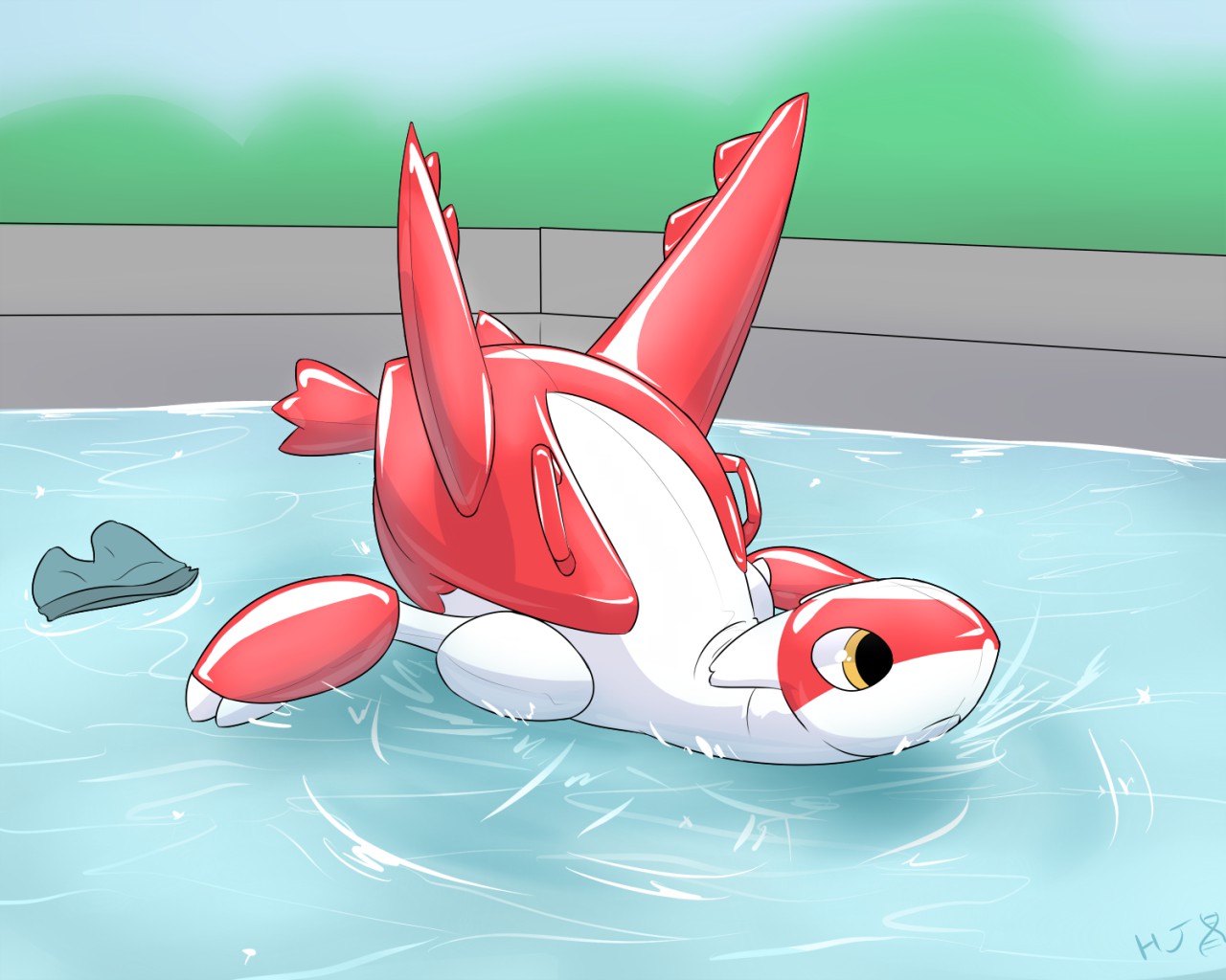 Floaty Latias- - Latias Anthro Latias Pokemon 👙 - HD Wallpaper 