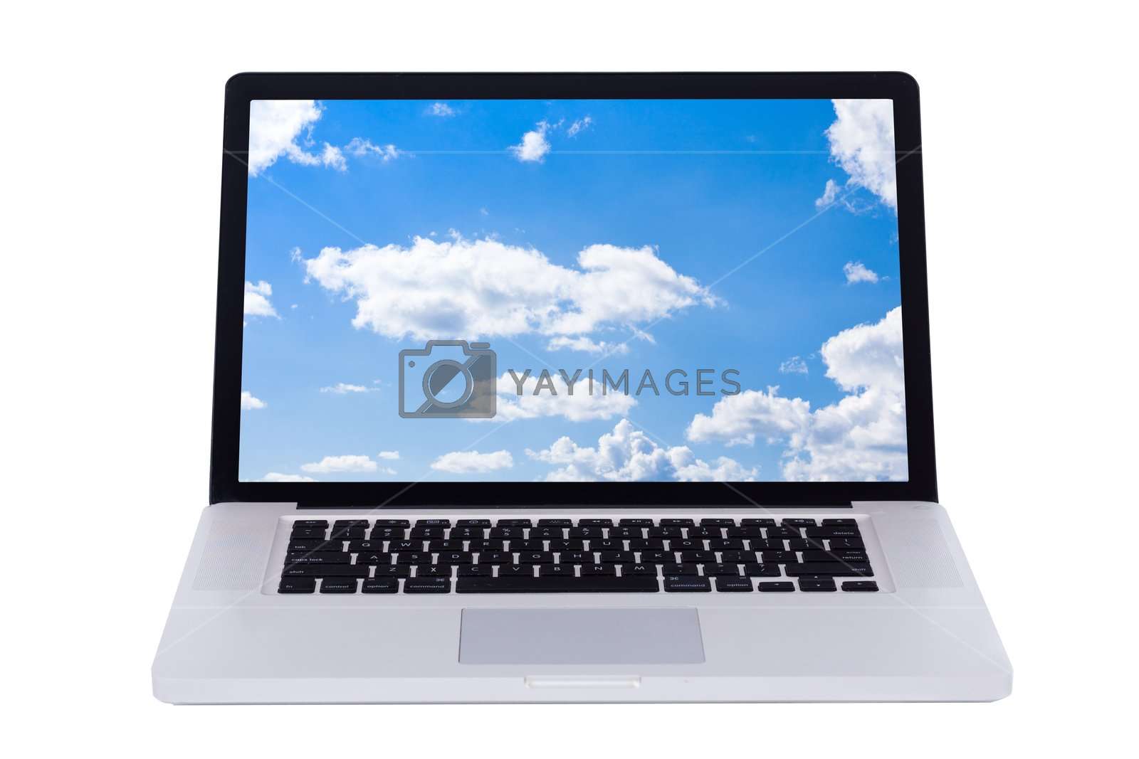 Nature Wallpaper Displaying In A White Laptop Screen - Macbook Pro - HD Wallpaper 