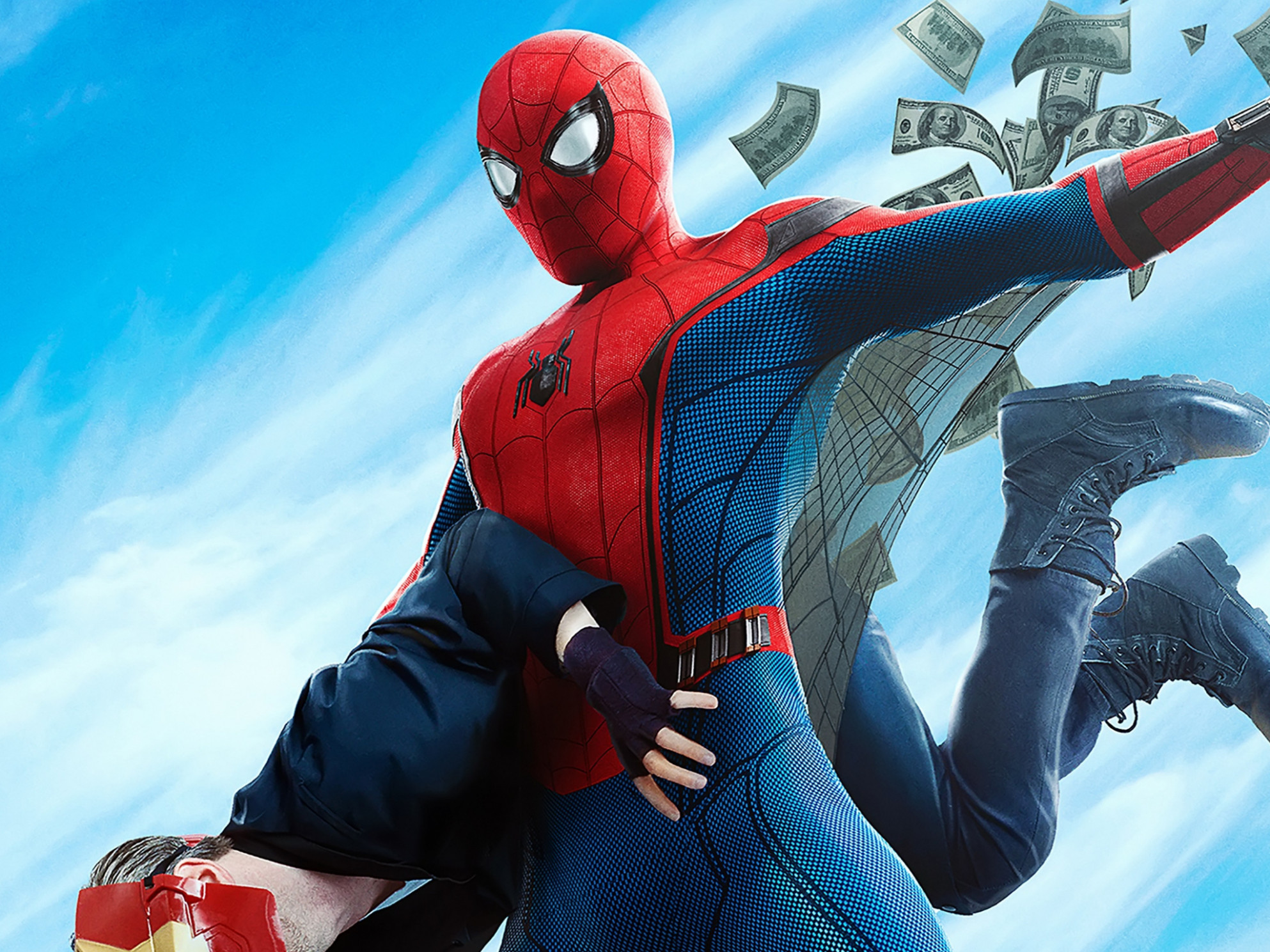 Jumping, Marvel Cinematic Universe, Air Sports, Amazing - Spider Man Homecoming Many - HD Wallpaper 