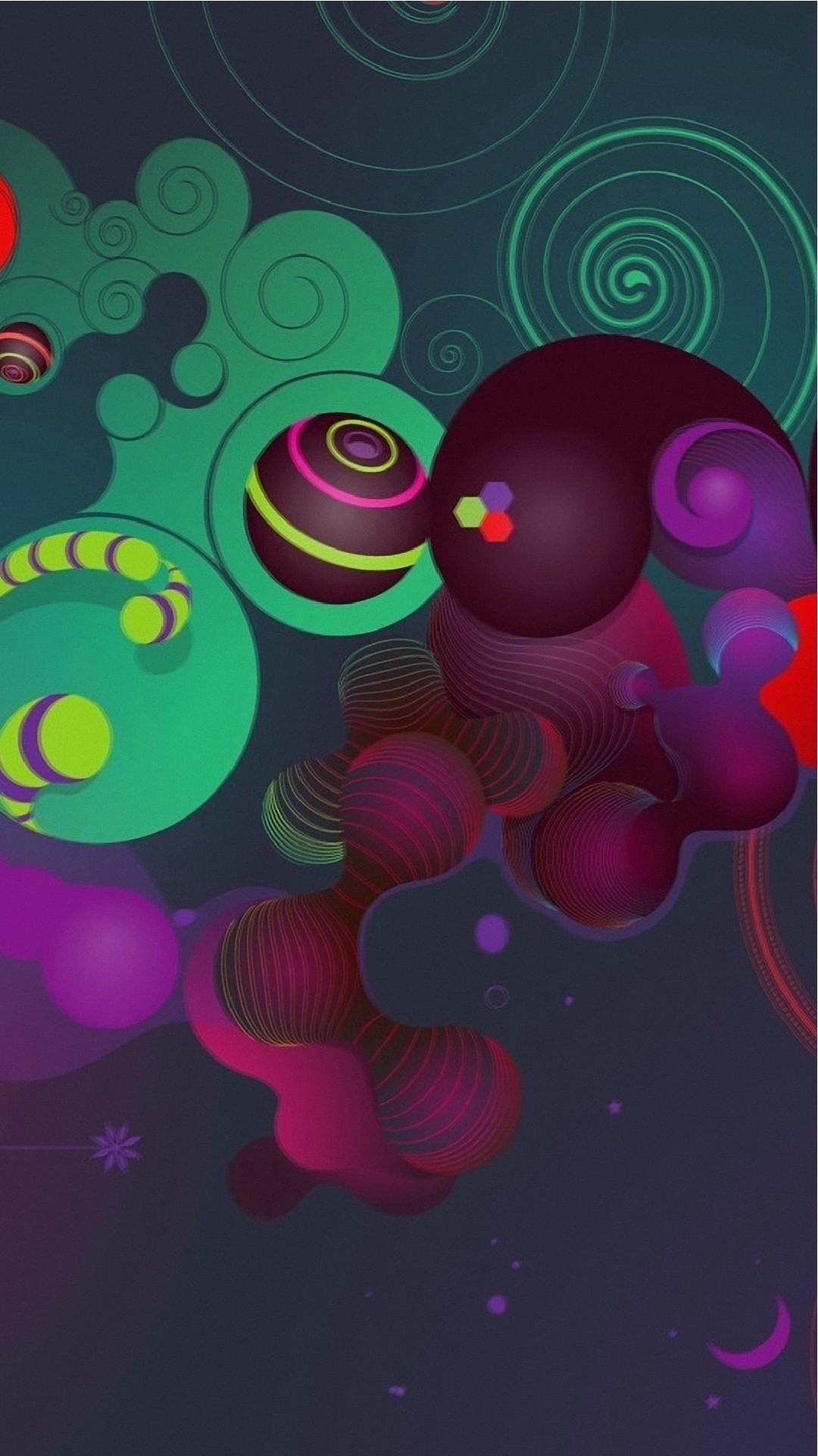 Wallpaper Abstract Mobile - Circle - HD Wallpaper 