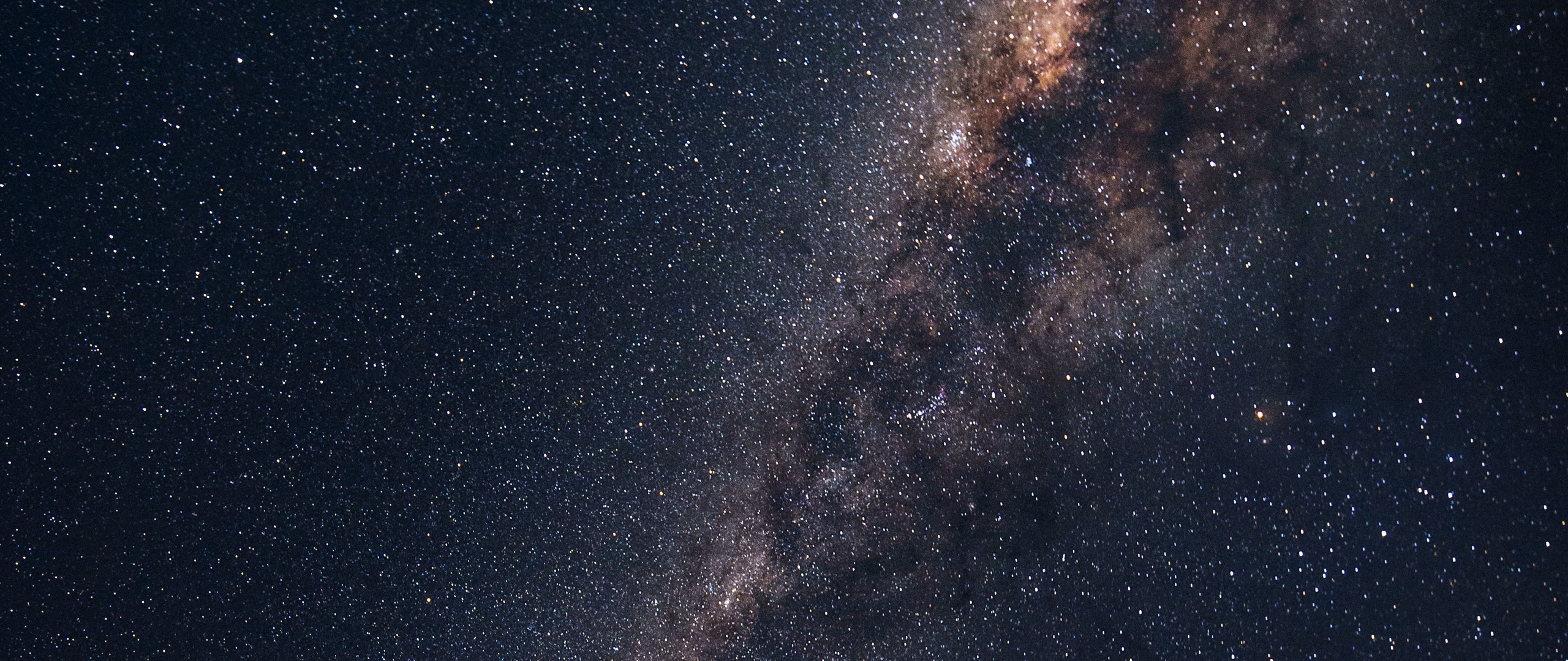 Wallpaper Starry Sky Milky Way Astronomy Galaxy 1080p Milky Way Background 2560x1080 Wallpaper Teahub Io