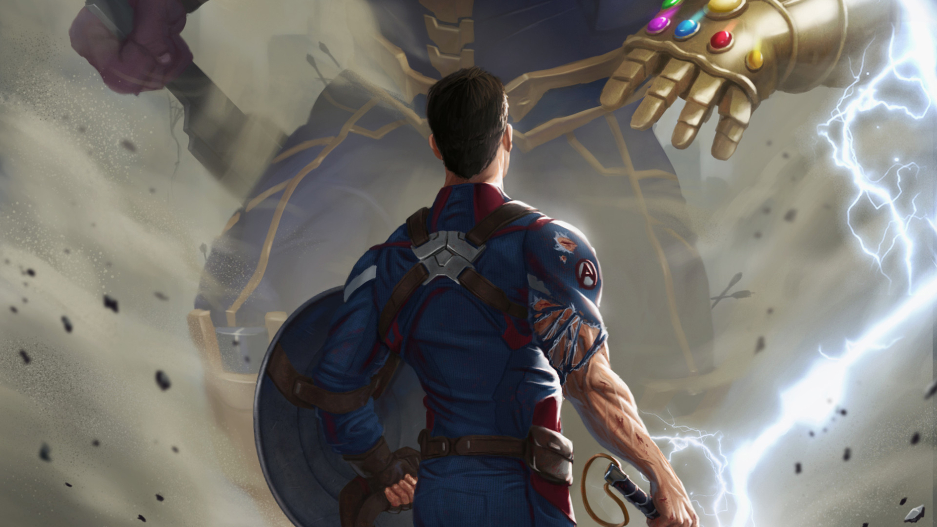 Captain America And Hammer - HD Wallpaper 