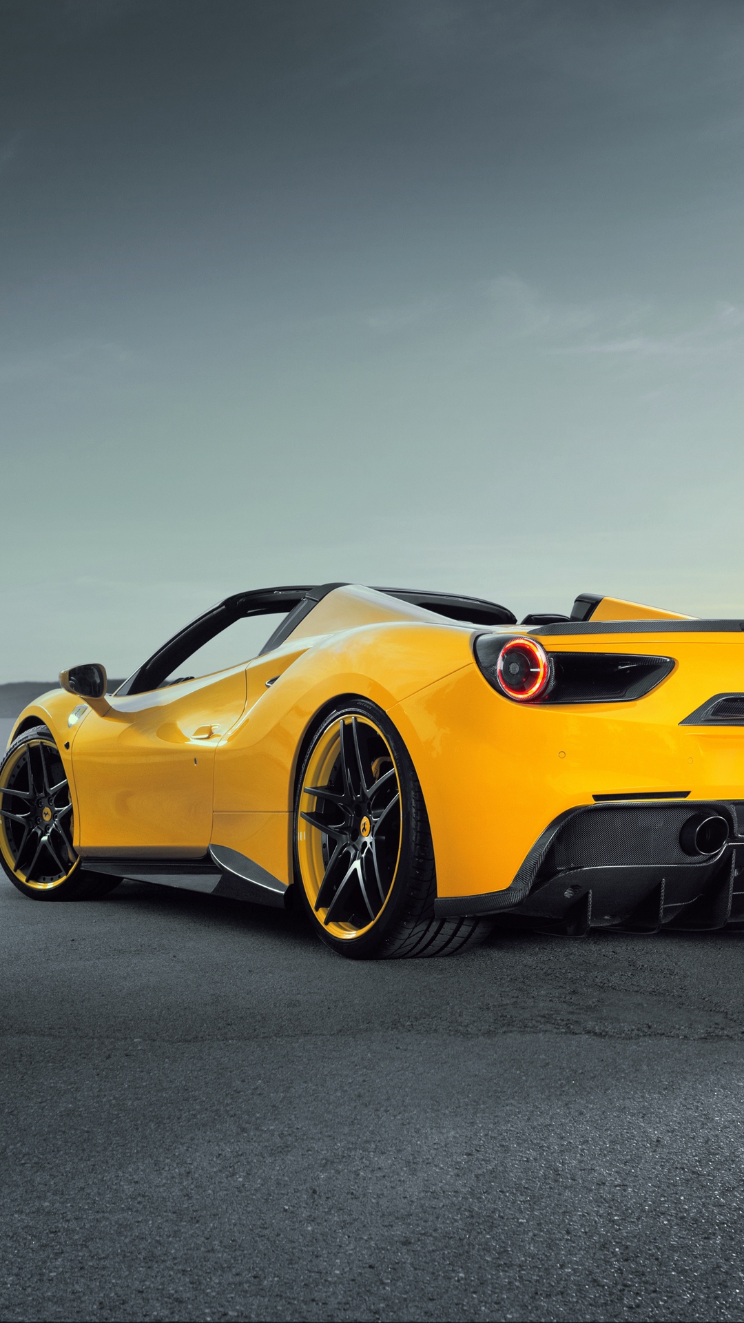Wallpaper Ferrari, Novitec, Rosso, Yellow - Ferrari Iphone Wallpaper Hd - HD Wallpaper 