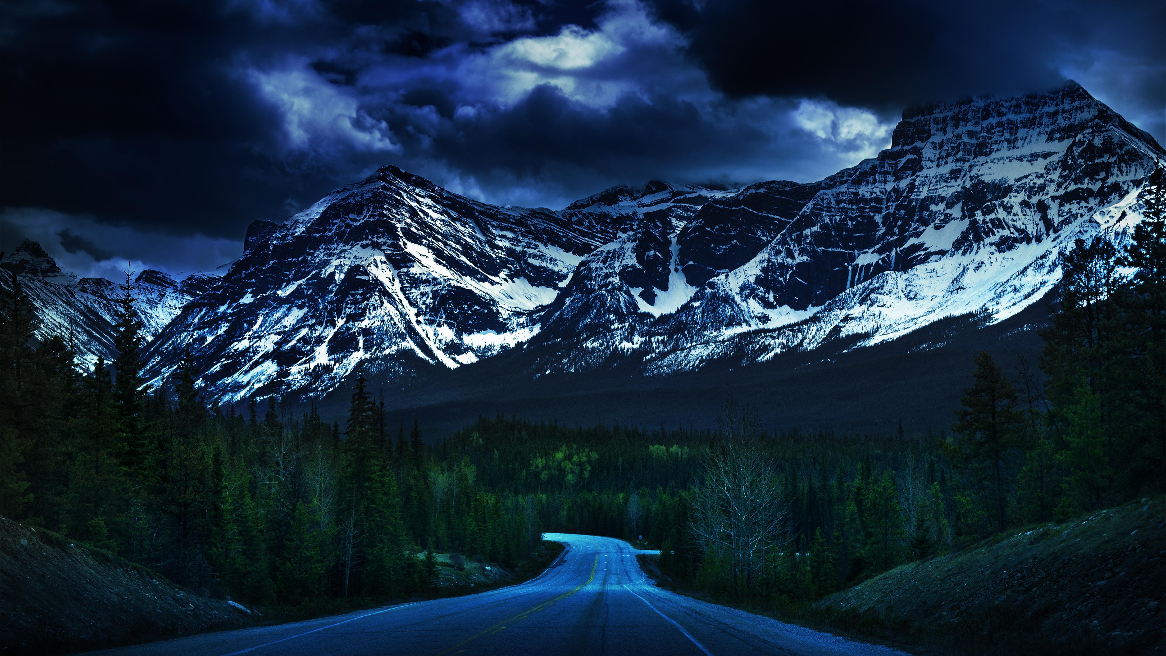 Long Road To The Mountains Hd Desktop Wallpaper - Best Wallpapers For Dual  Monitors - 3840x2160 Wallpaper 