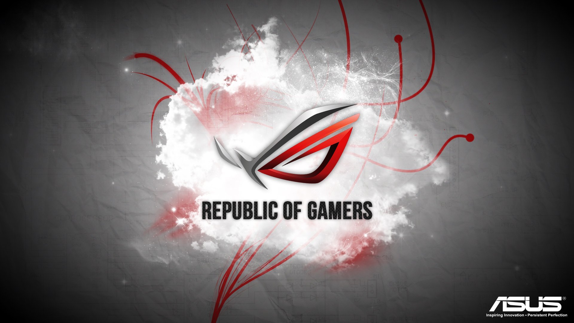 Asus Wallpapers Full Hd Desktop Backgrounds - Republic Of Gamers - HD Wallpaper 