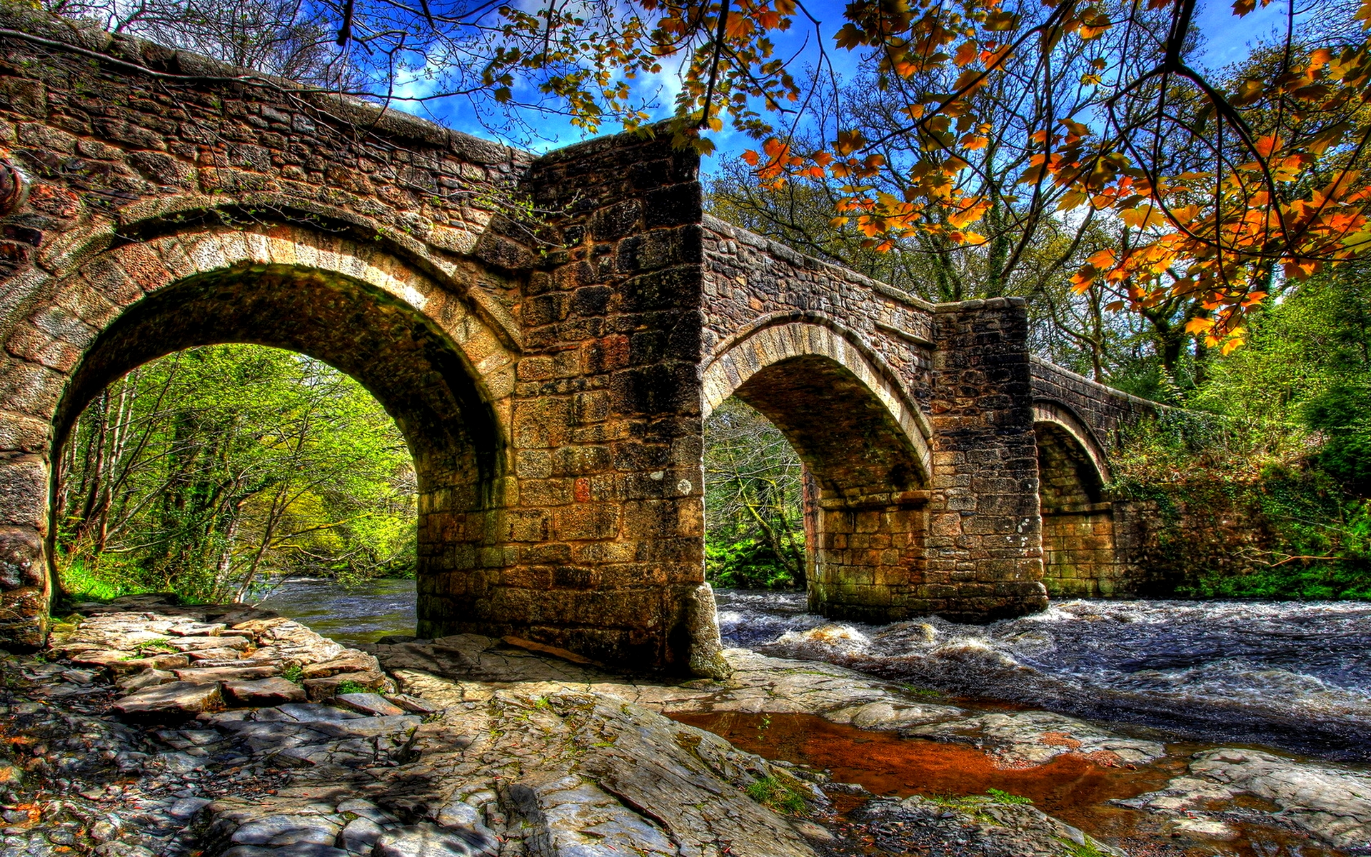 Stone Bridge Wallpaper Hd - HD Wallpaper 