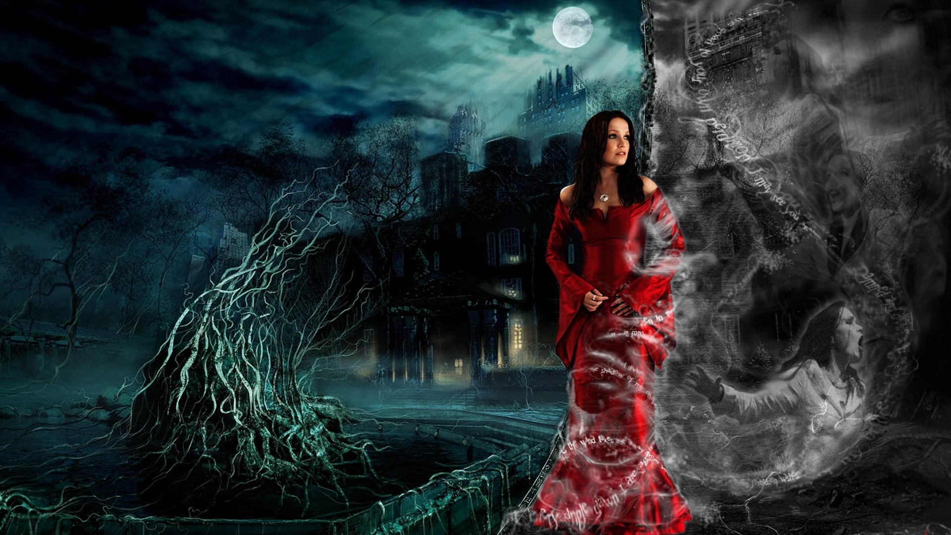 Tarja, Imej, Grafik, Istana, Wallpaper Bulan Dan Latar - Best Horror Wallpaper Hd - HD Wallpaper 