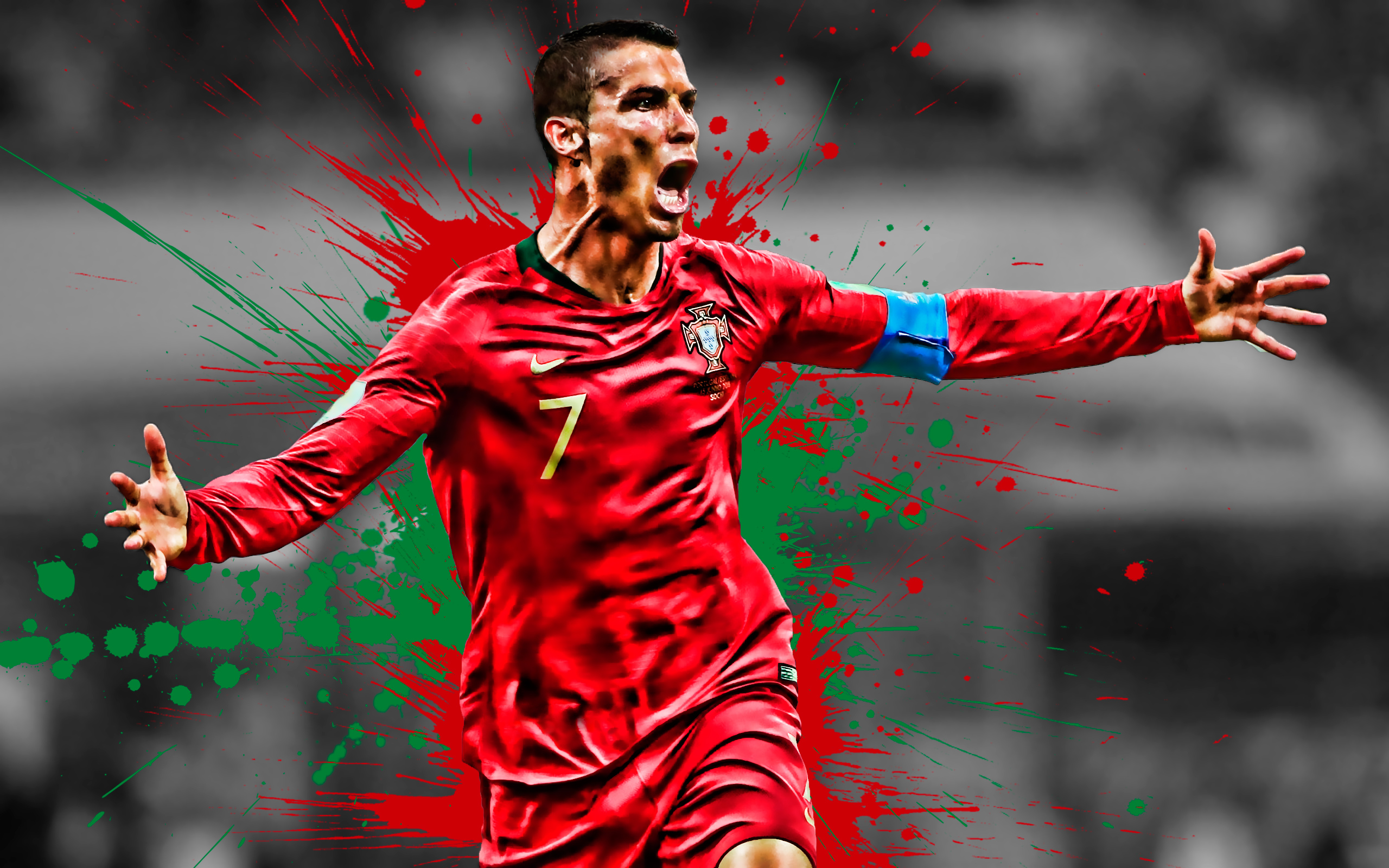 Ronaldo Portugal Flag - HD Wallpaper 