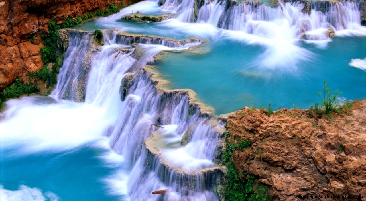 Water Fall Wallpaper For Desktop - HD Wallpaper 