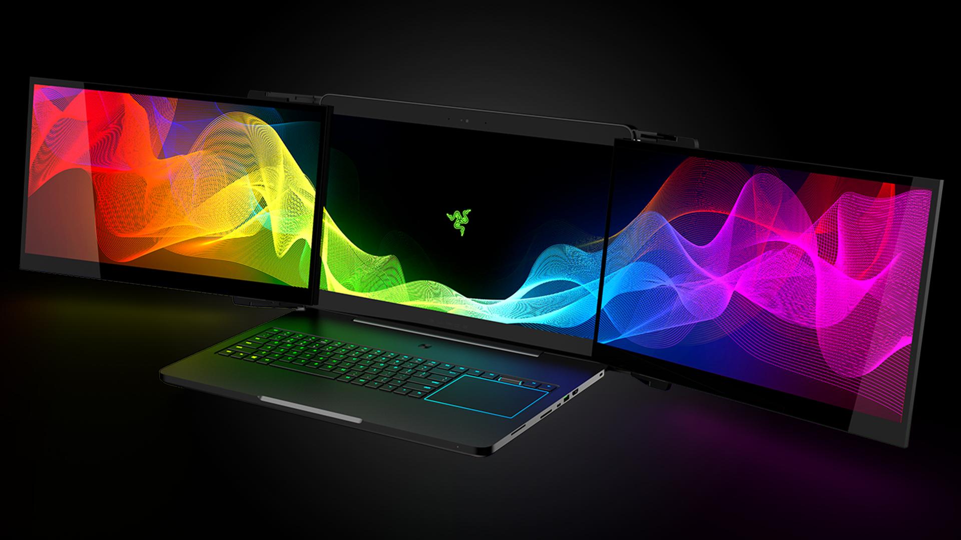 Laptop Screen Wallpaper - Razer 3 Screen Laptop - HD Wallpaper 