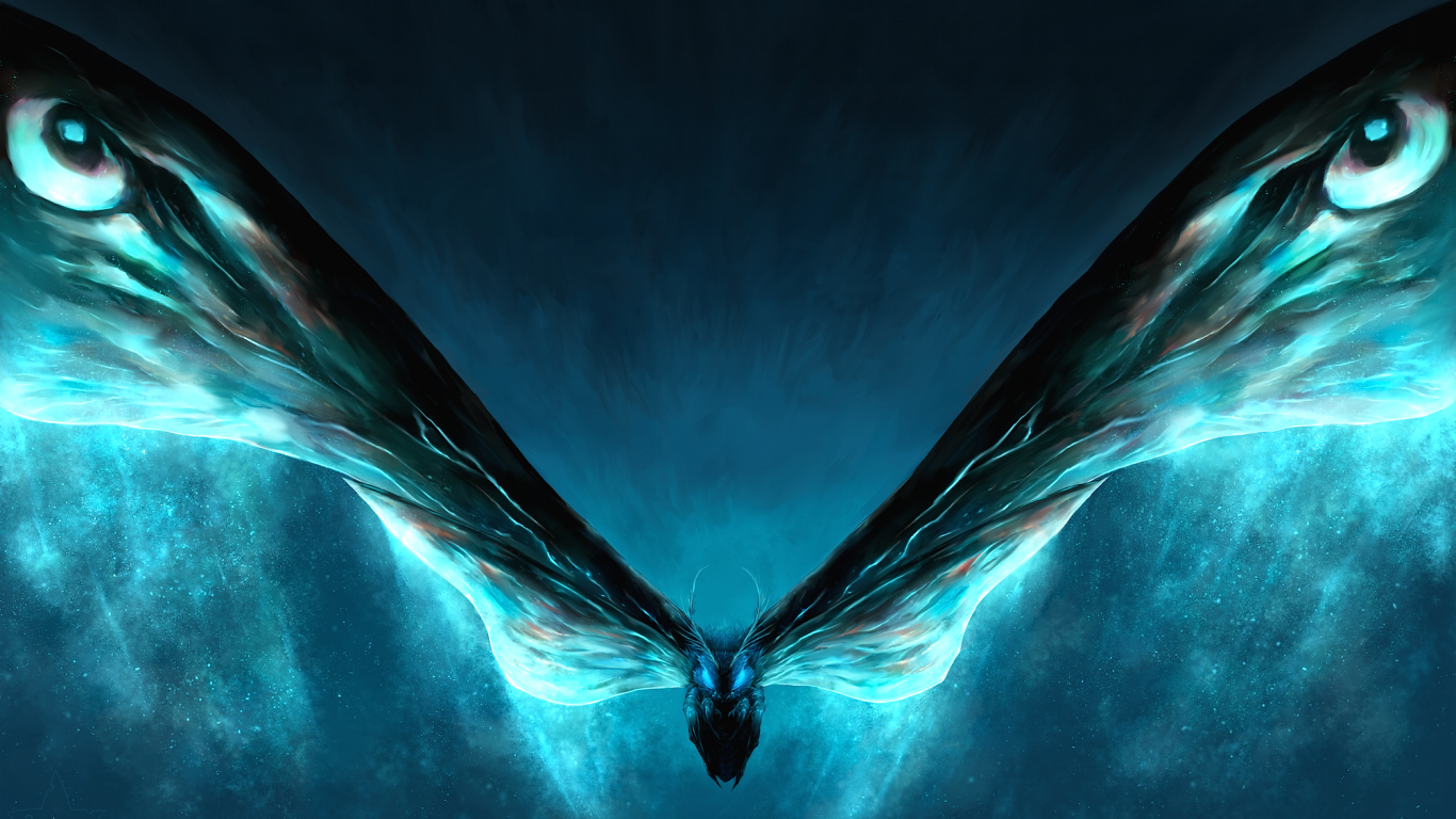 Mothra, Eyes, Creature - Mothra 2019 - HD Wallpaper 