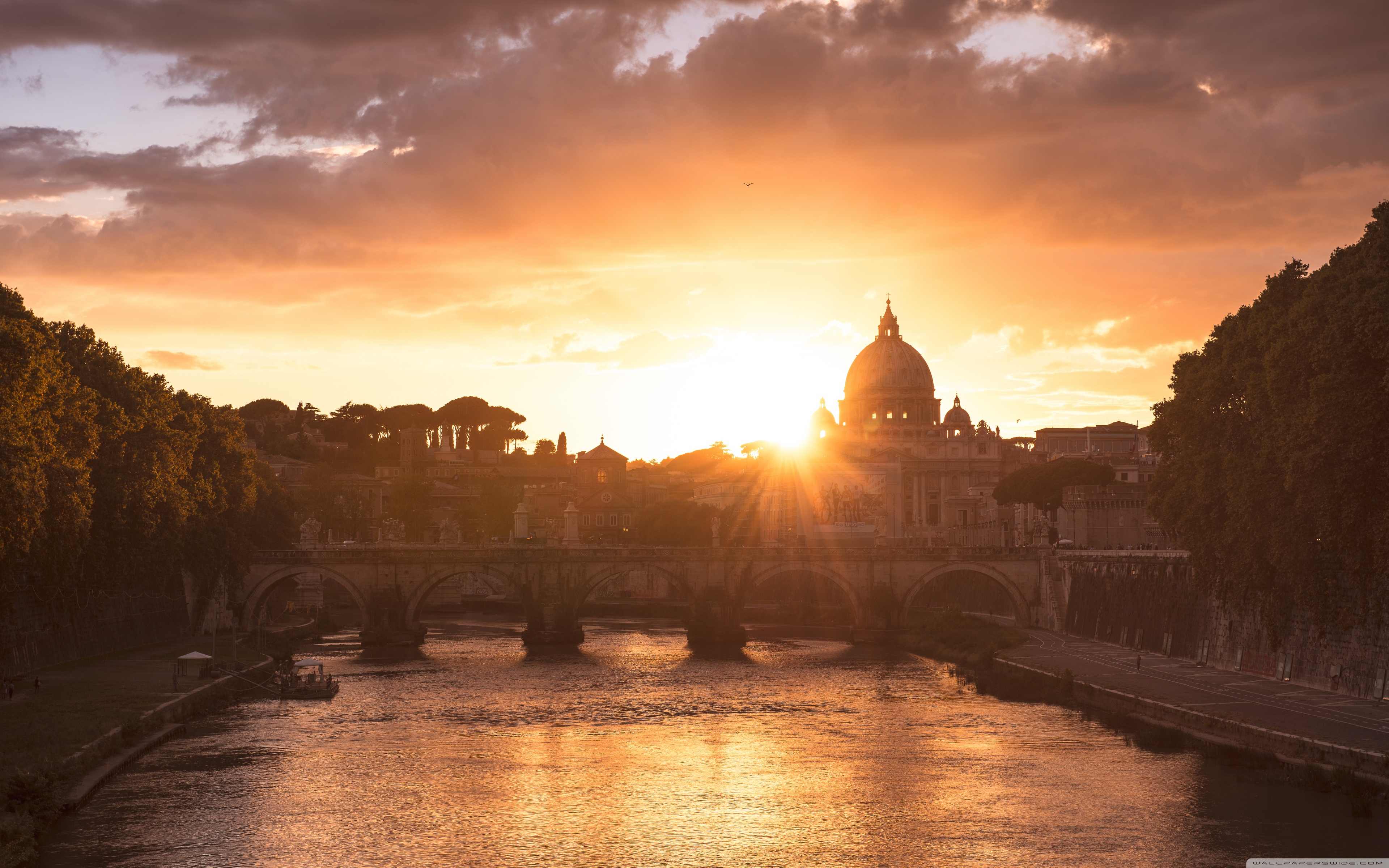 Ponte Sant'angelo - HD Wallpaper 