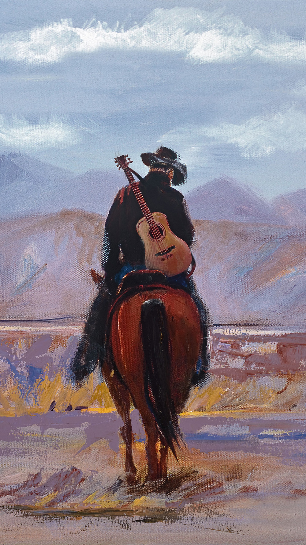 Painting Of A Cowboy - HD Wallpaper 