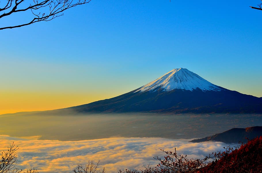 Landscape Of Mt Fuji - HD Wallpaper 