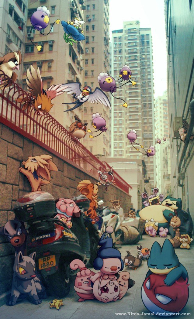 Which Ones Would You Catch - Fan Art Pokemon City - HD Wallpaper 