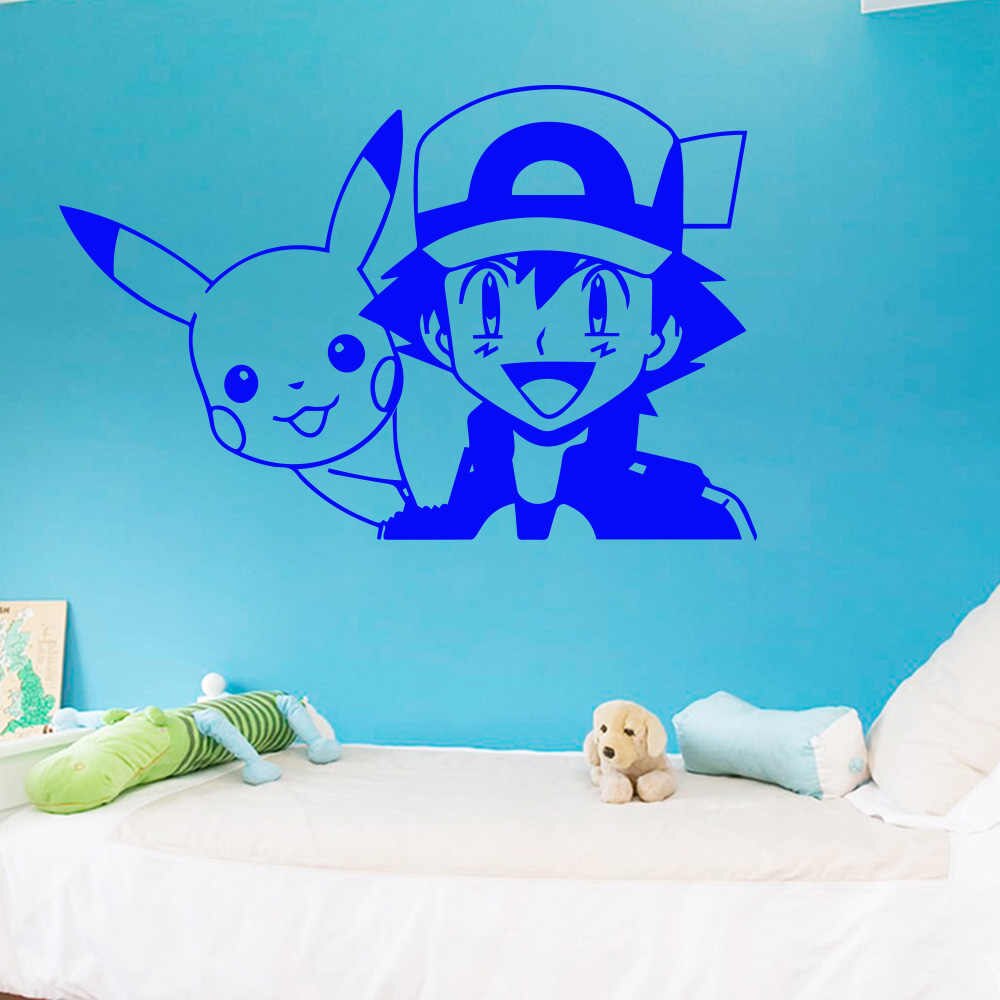 3D Cartoon Pokemon Baby Wall Sticker For Kids Baby Room Decoration Decal Bedroom 
