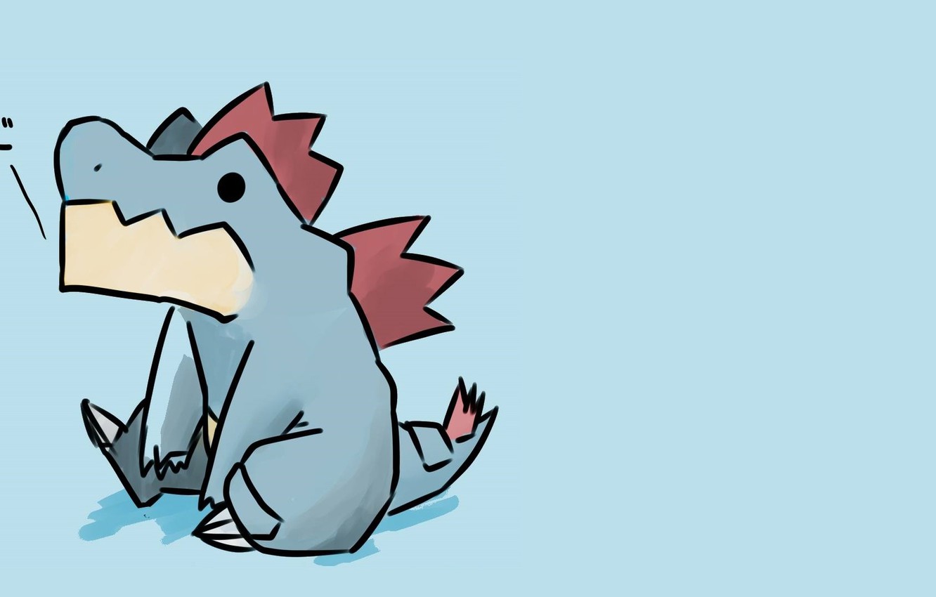 Photo Wallpaper Water, Dinosaur, Crocodile, Water, - Pokemon Totodile - HD Wallpaper 