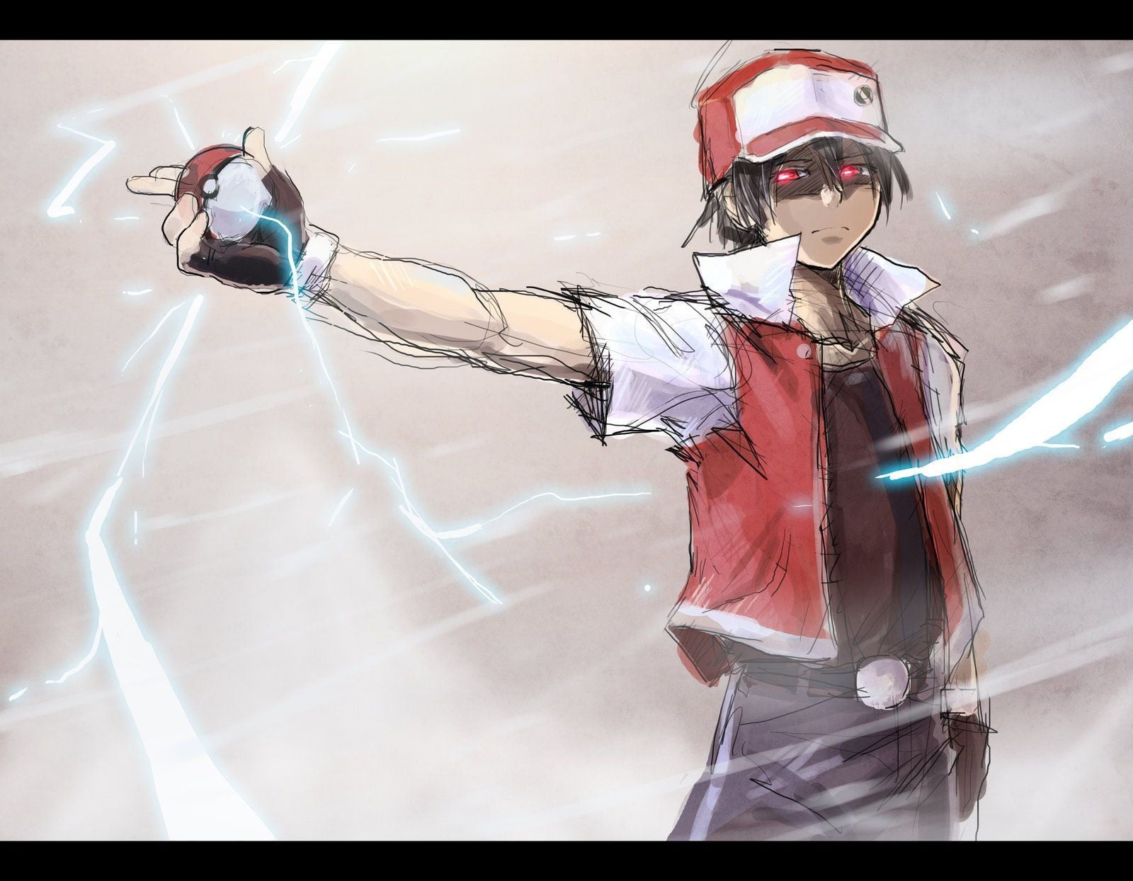 Pokemon Trainer Red Badass - HD Wallpaper 