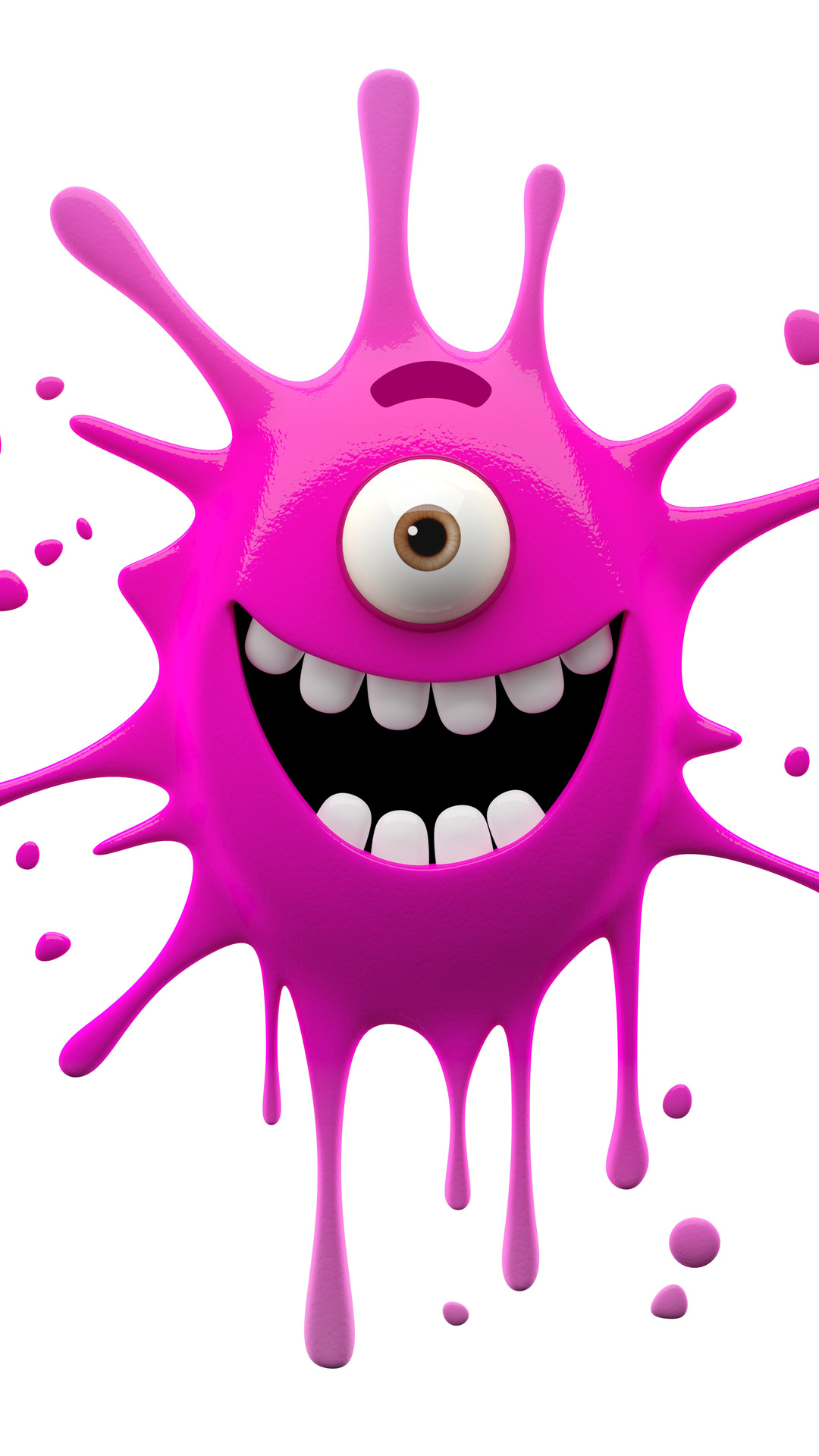 3d, Smile, Funny, Character, Cute, Monster Photo - Cute Character Monster 3d - HD Wallpaper 