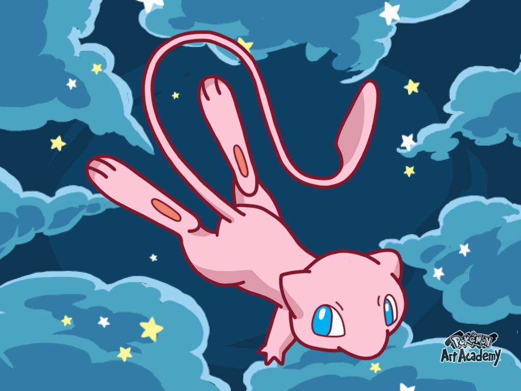 Mew Pokemon Wallpaper - Pokemon Art Academy Mew - HD Wallpaper 
