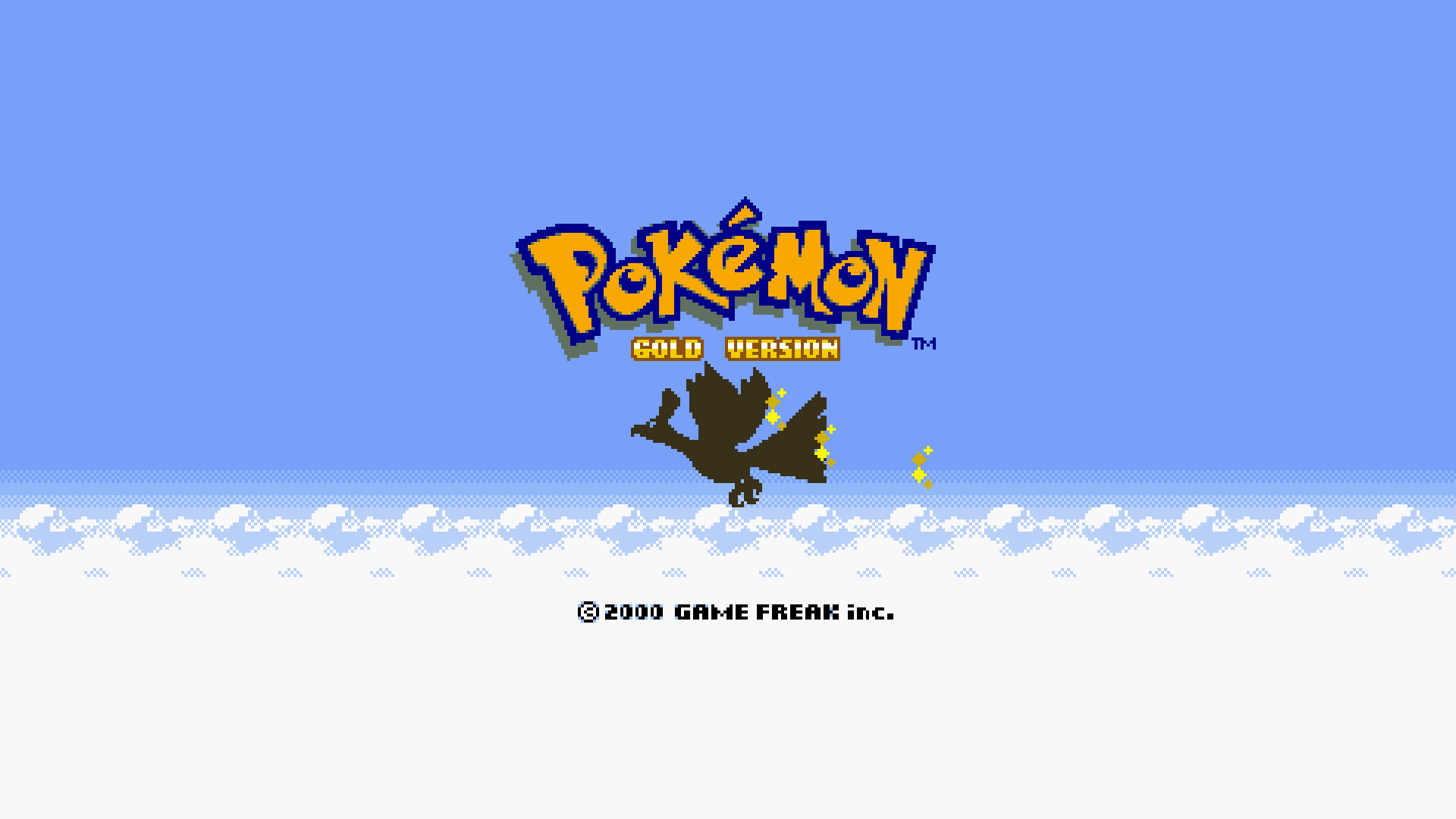 Pokemon Gold Version Title Screen - HD Wallpaper 