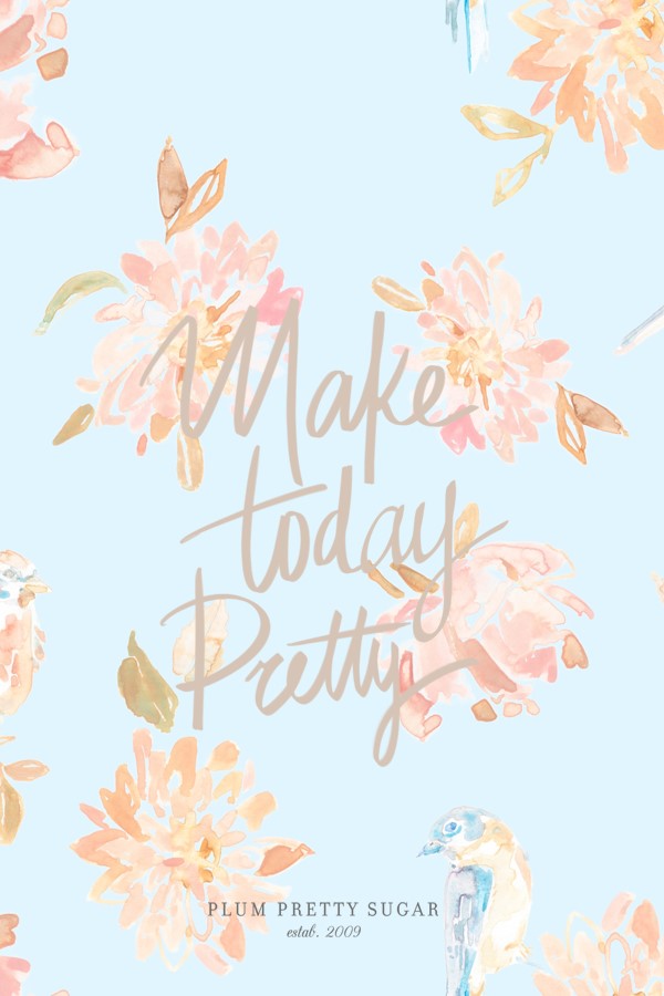 Downloadable Pretty Plum Pretty Sugar - Iphone Floral Motivational - HD Wallpaper 