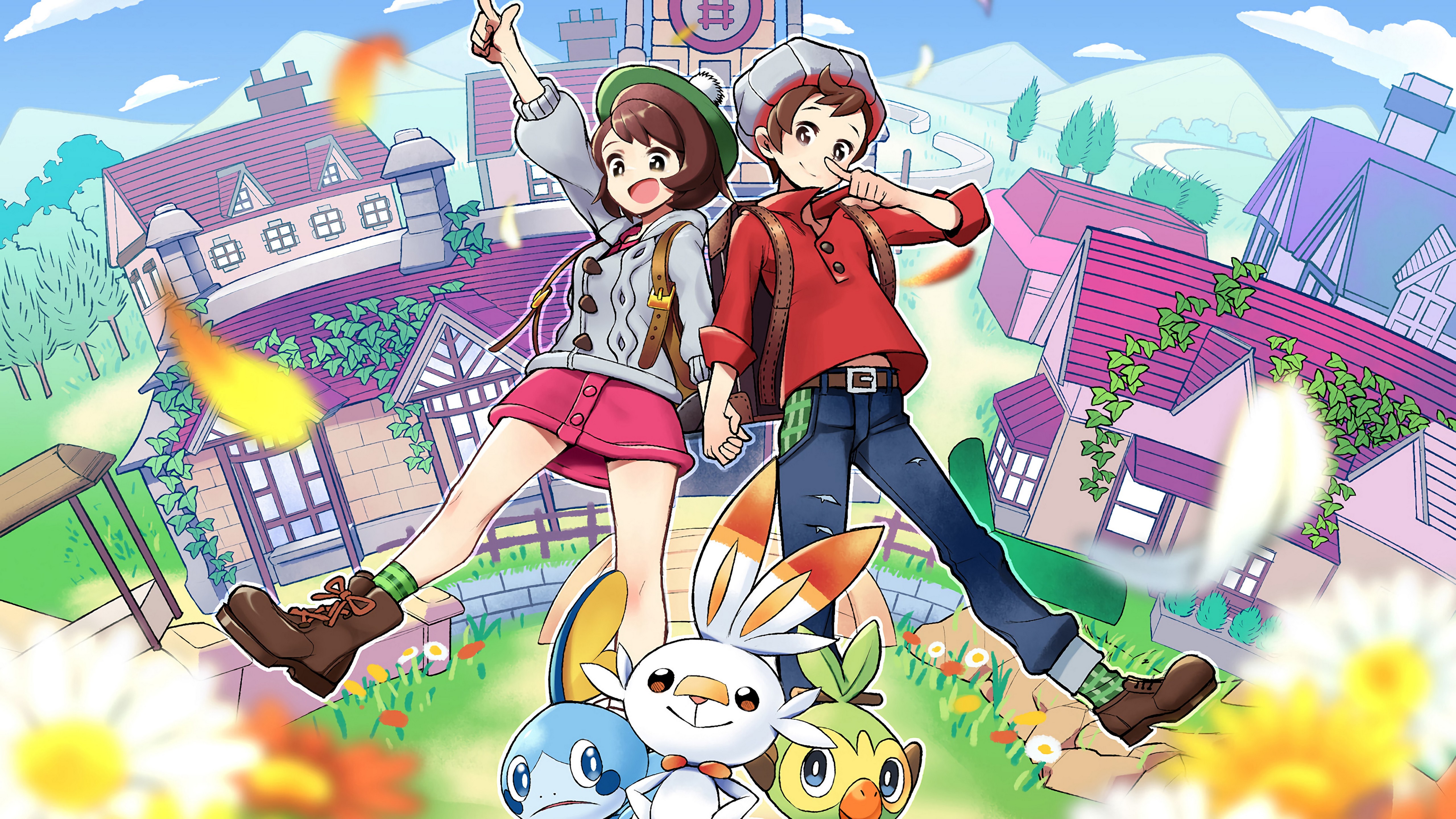 Pokemon Sword And Shield, Pokemon Trainer, Starter - Sword And Shield Starter - HD Wallpaper 