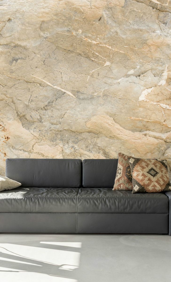 Grey Marble Wallpaper Living Room - HD Wallpaper 