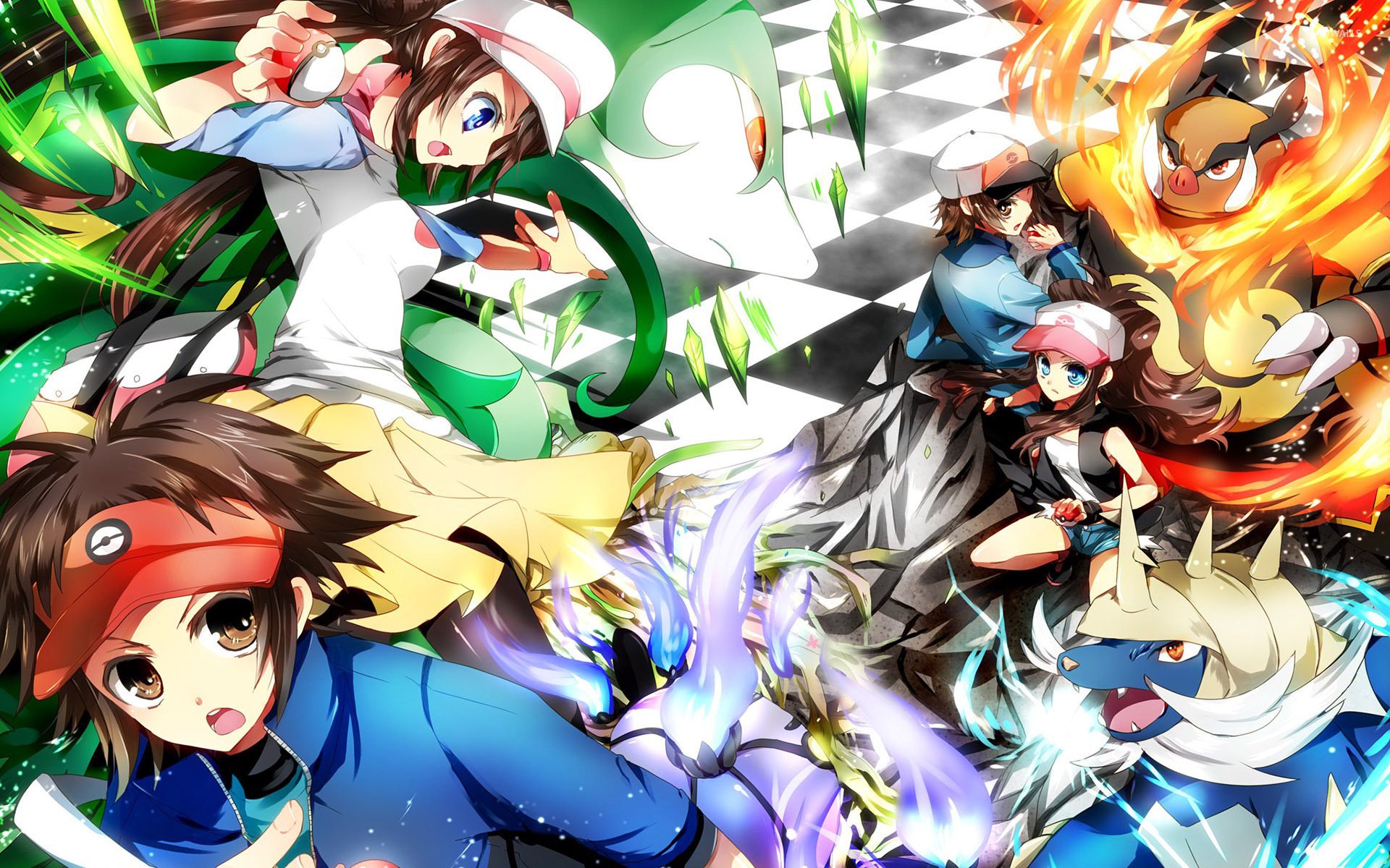 Pokemon Characters - 1920x1200 Wallpaper Pokemon Characters - 1920x1200 Wallpaper