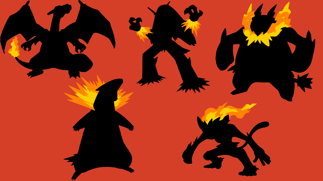 Top 5 Fire Pokemon - HD Wallpaper 