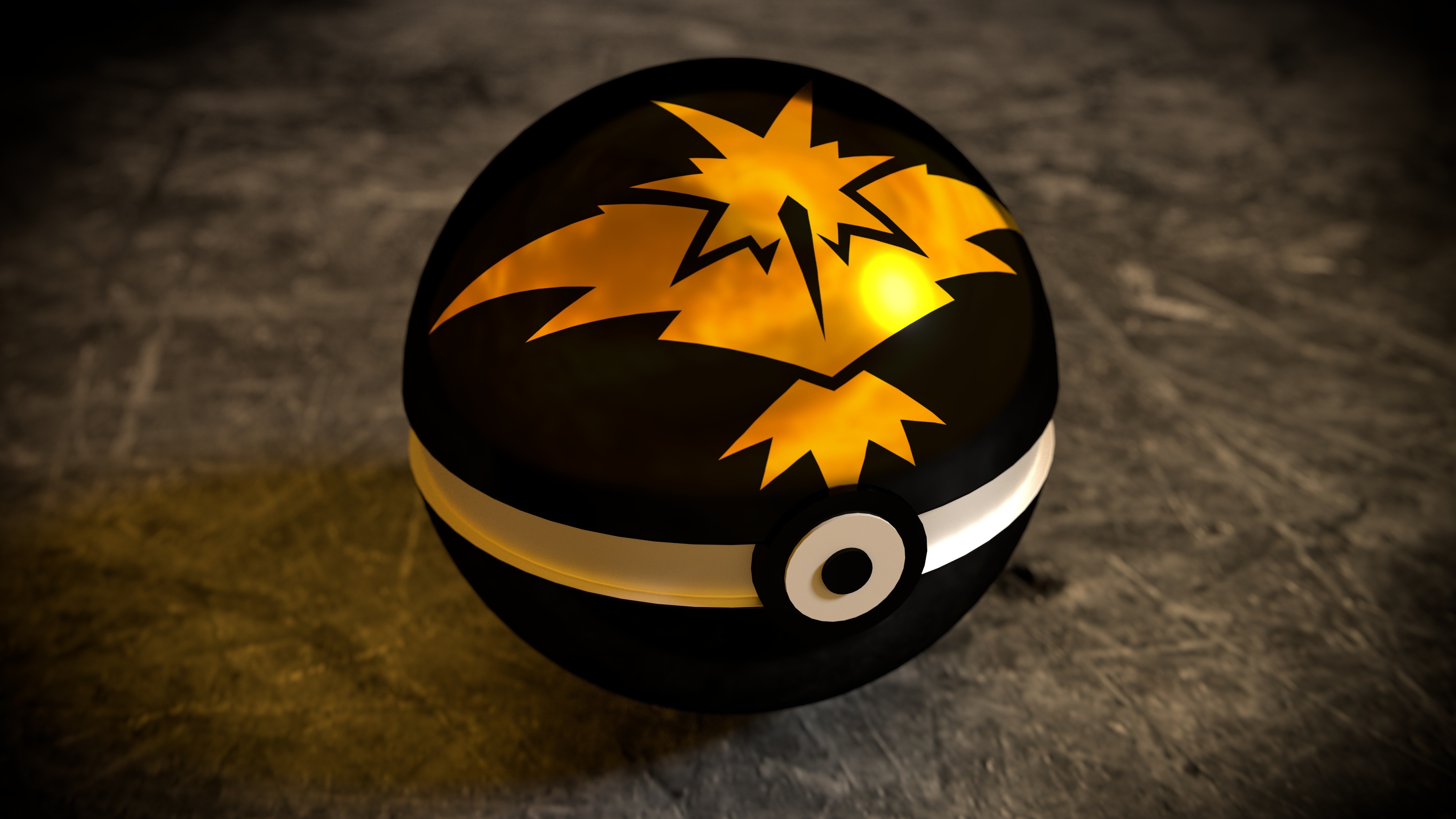 Pokemon Go Team Instinct Pokeball - HD Wallpaper 