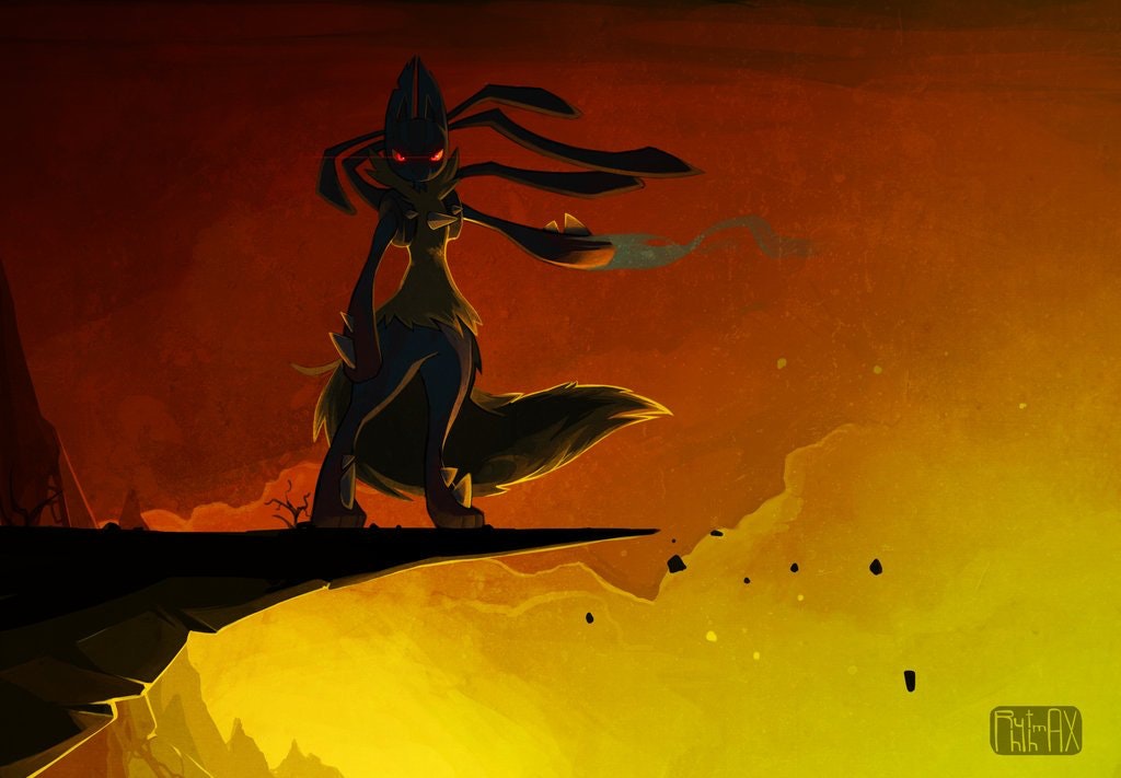 Mega Lucario X Riolu 1024x711 Wallpaper Teahub Io