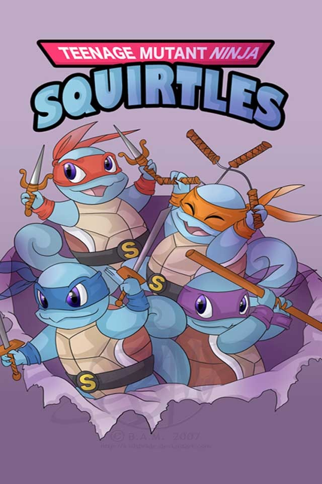 Pokemon, Squirtle, And Tmnt Image - Pokemon Teenage Mutant Ninja Squirtles - HD Wallpaper 