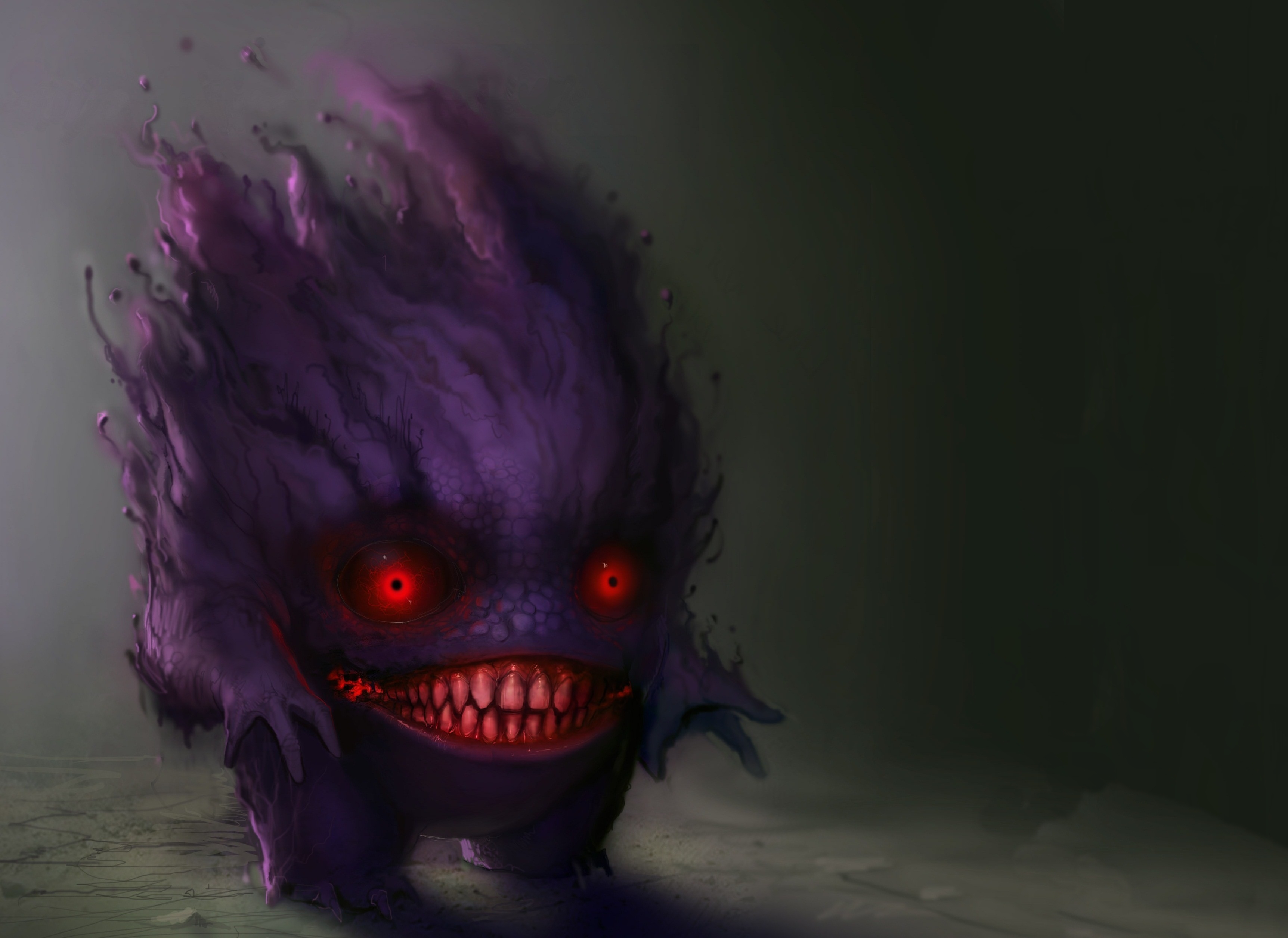 Realistic Pokemon Gengar - HD Wallpaper 